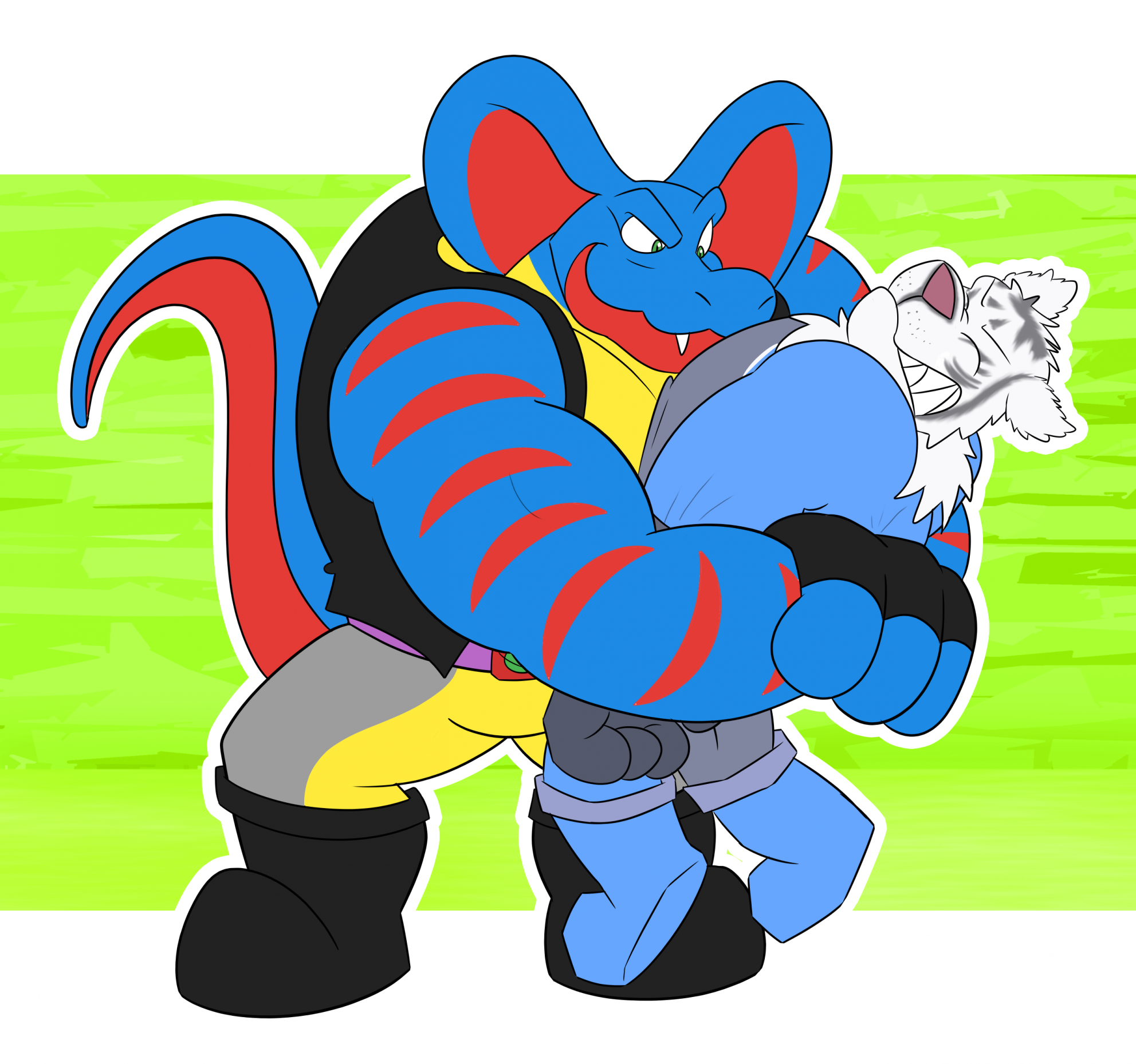 Click to change the View Lieutenant Fear Vs Tiger Mask: commission by overkelion