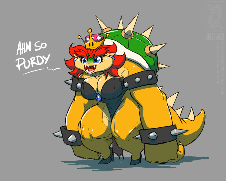 Bowsette tries every hole