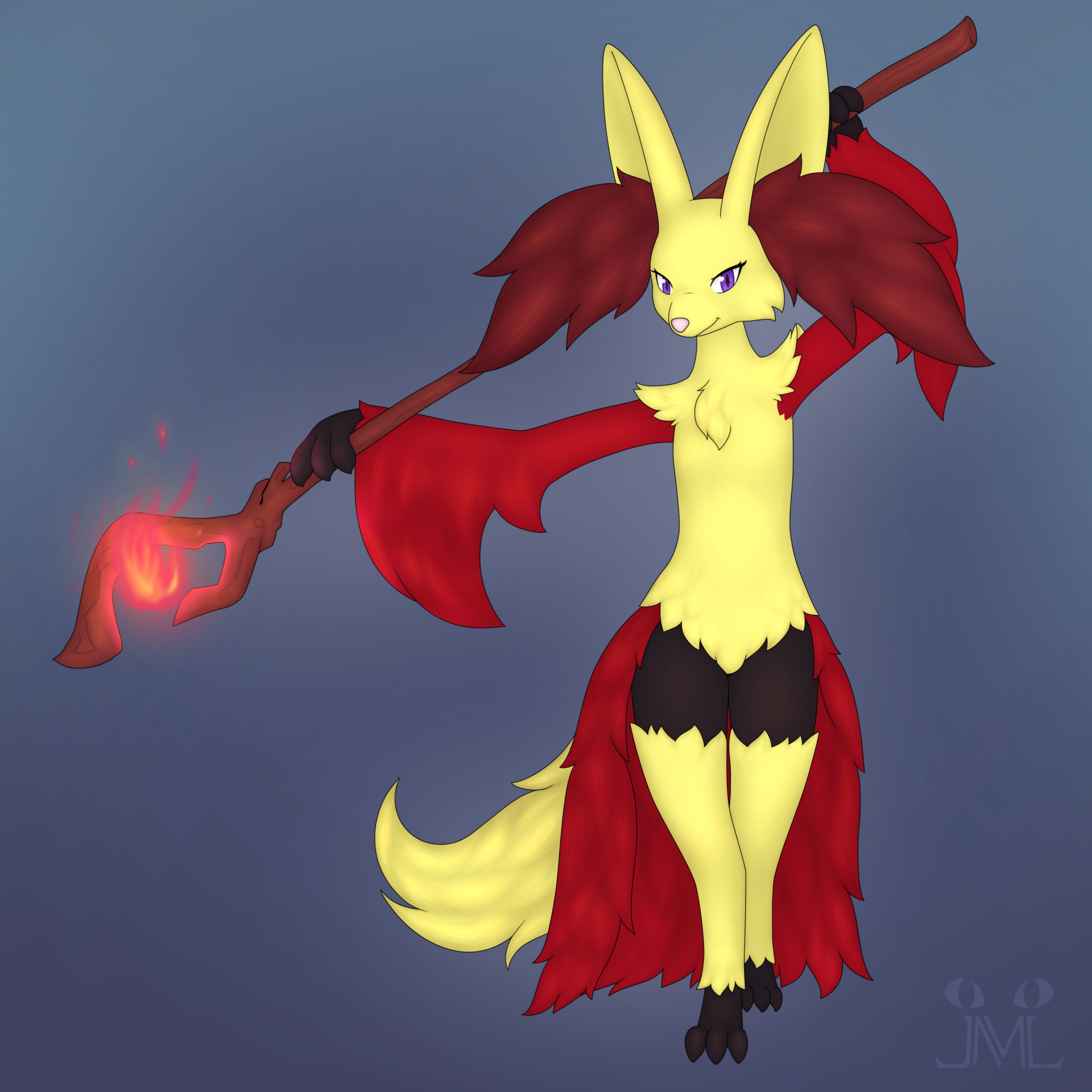 Delphox (alt colors) | Comm