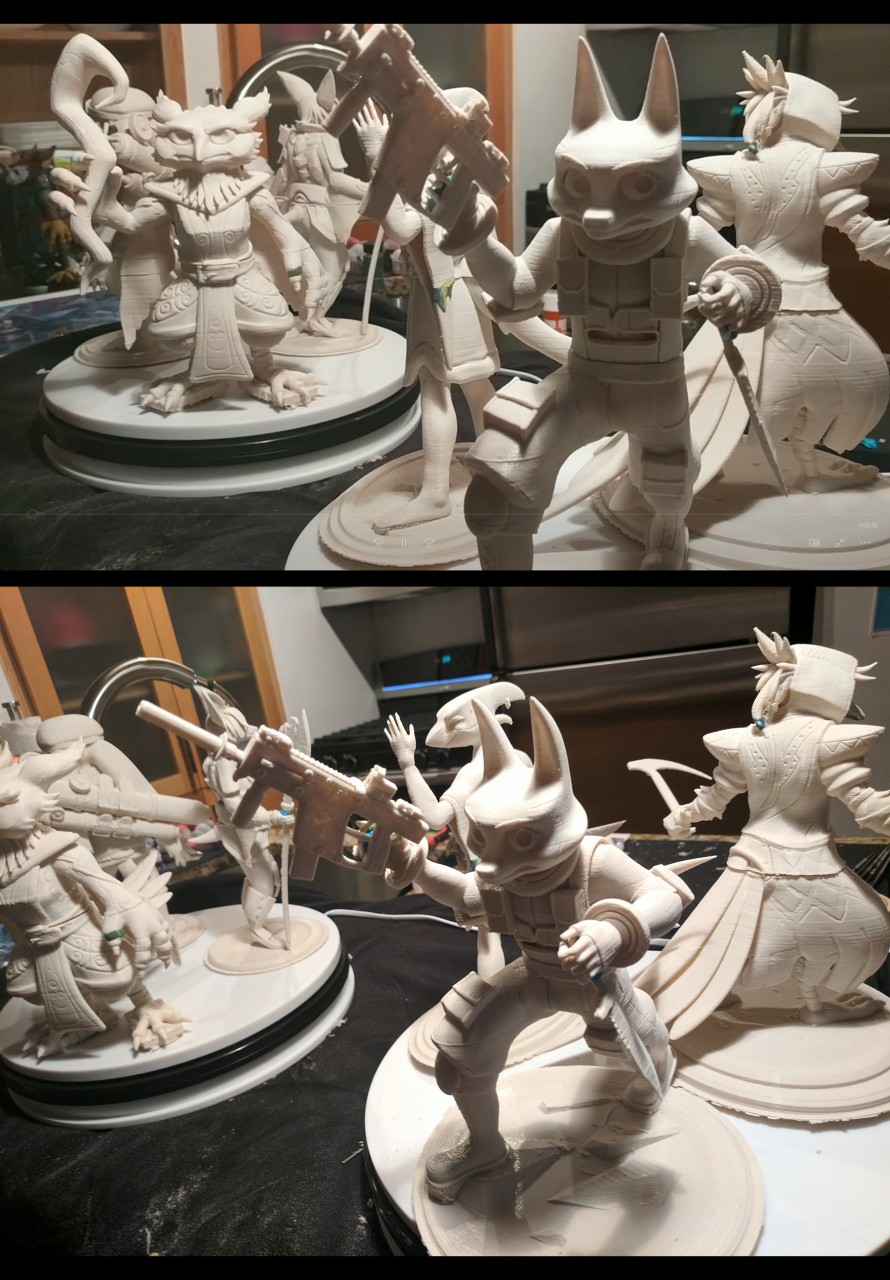 Click to change the View Character Sculpts WiP