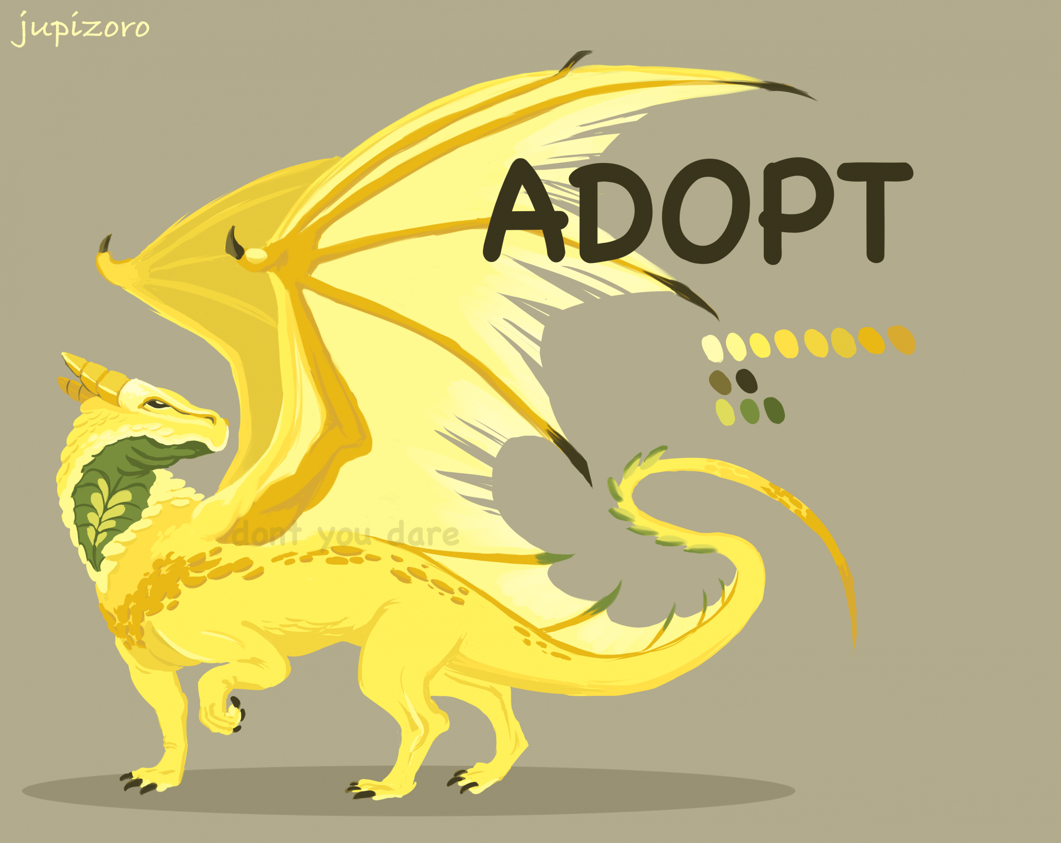 ADOPT banana dragon [CLOSED]