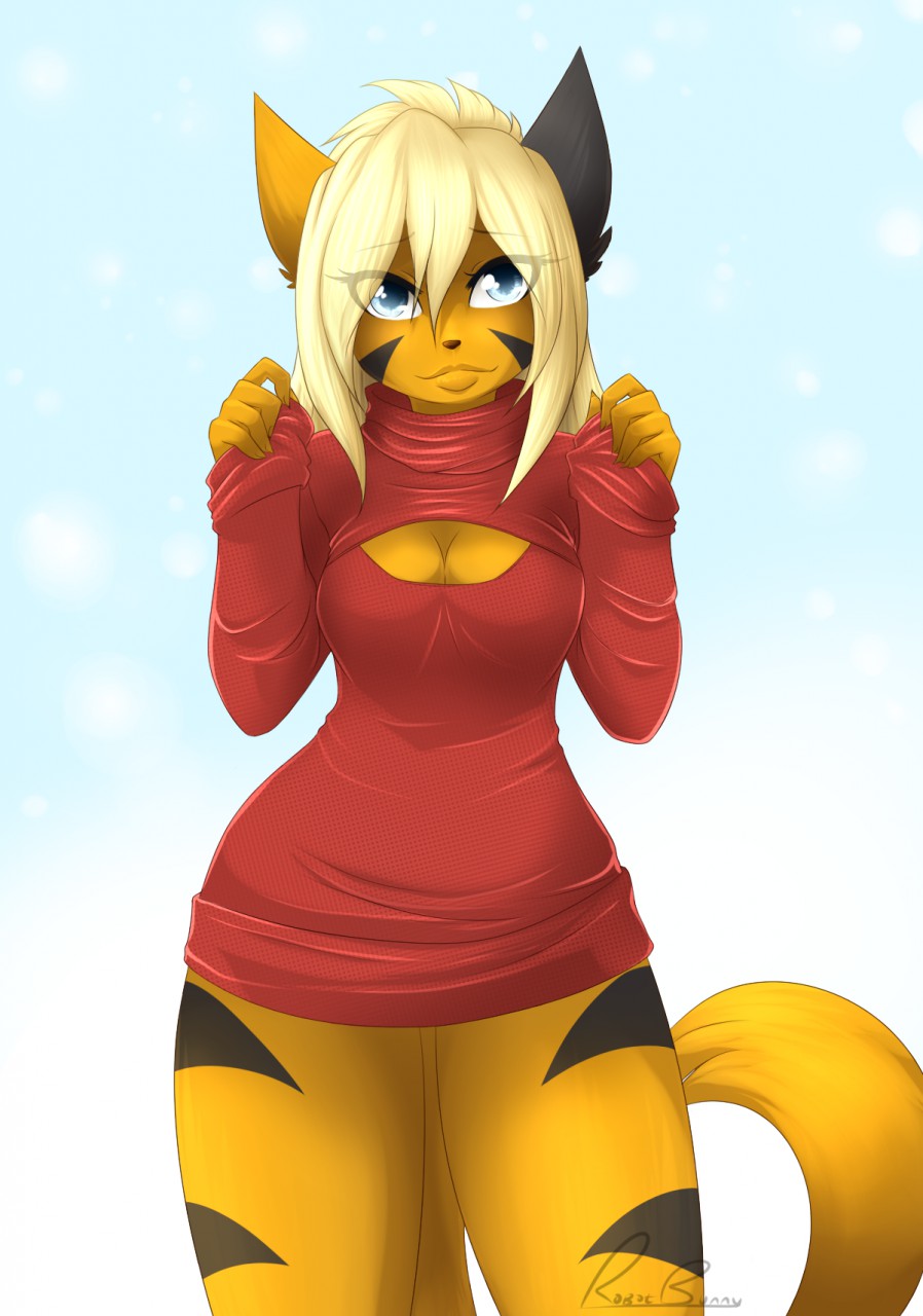 [Commission] Winter Sweater Kitty