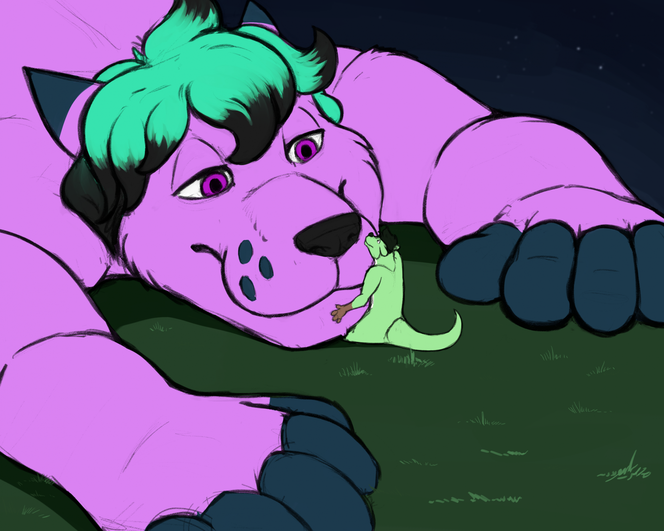 Click to change the View Peaceful Kitsune & Ott