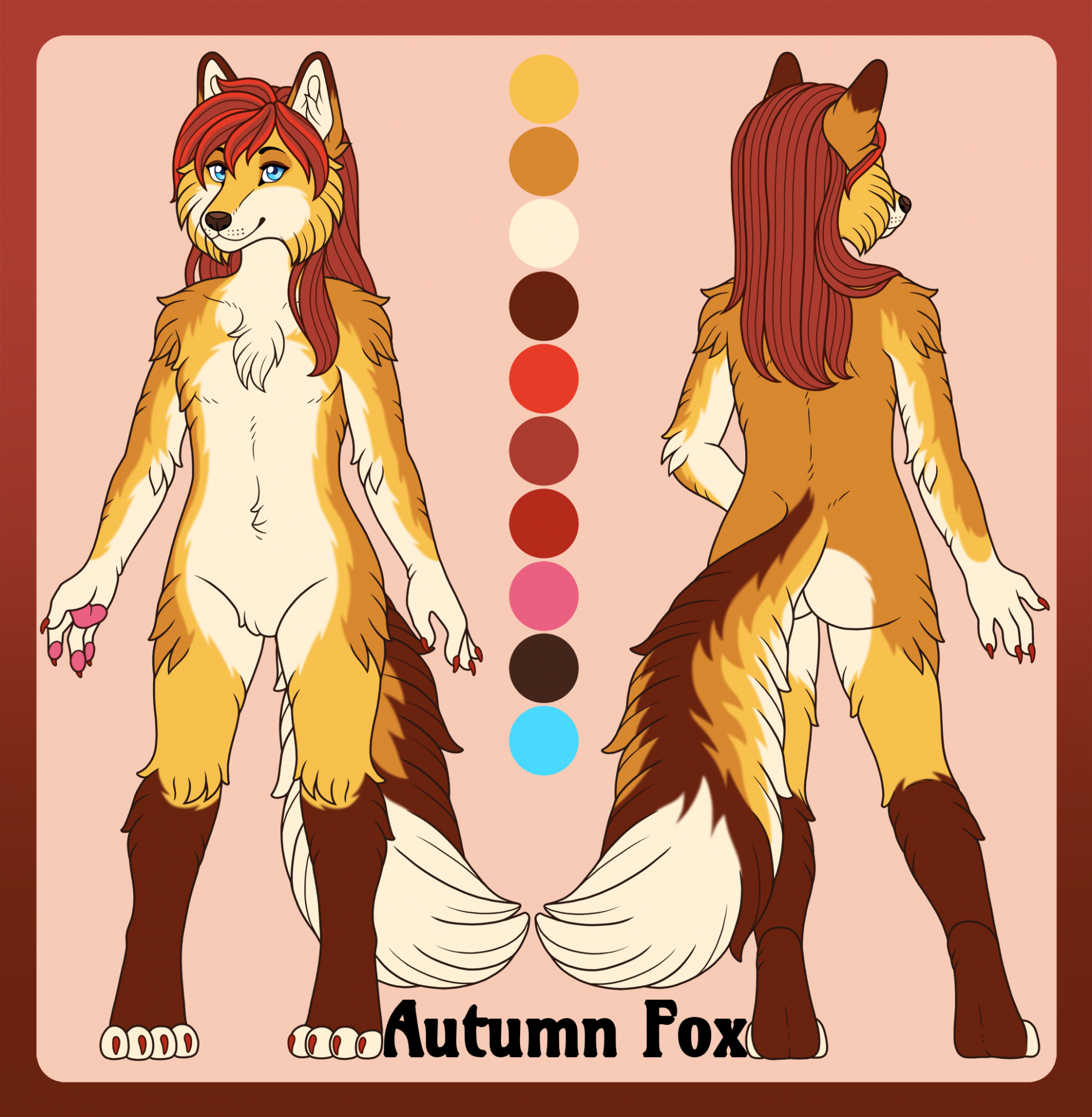 Autumn Fox Reference (Flat Colour)