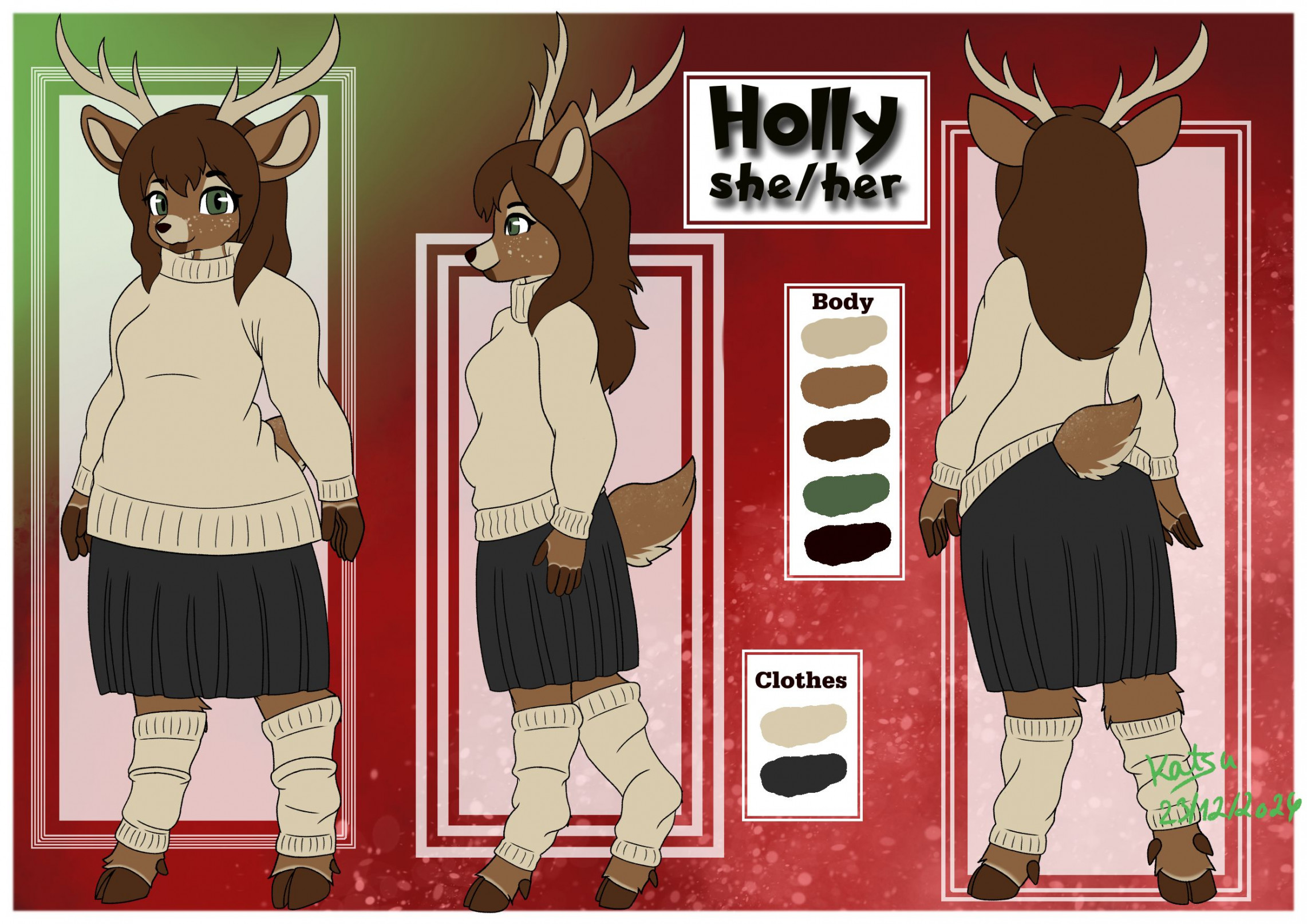 Holly reference sheet