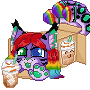 Ketsuekii & her Frapp's! - PNG