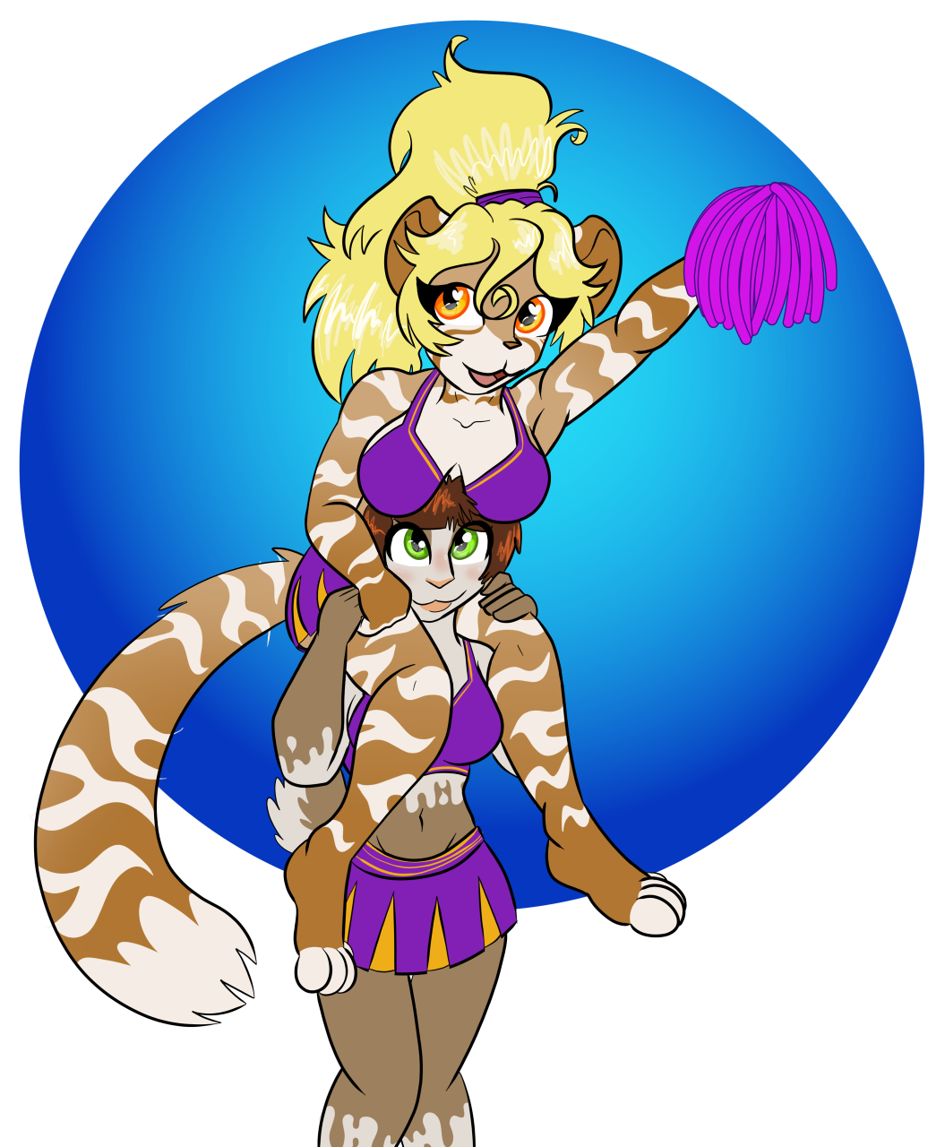 Click to change the View Pearl and Cream cheerleaders
