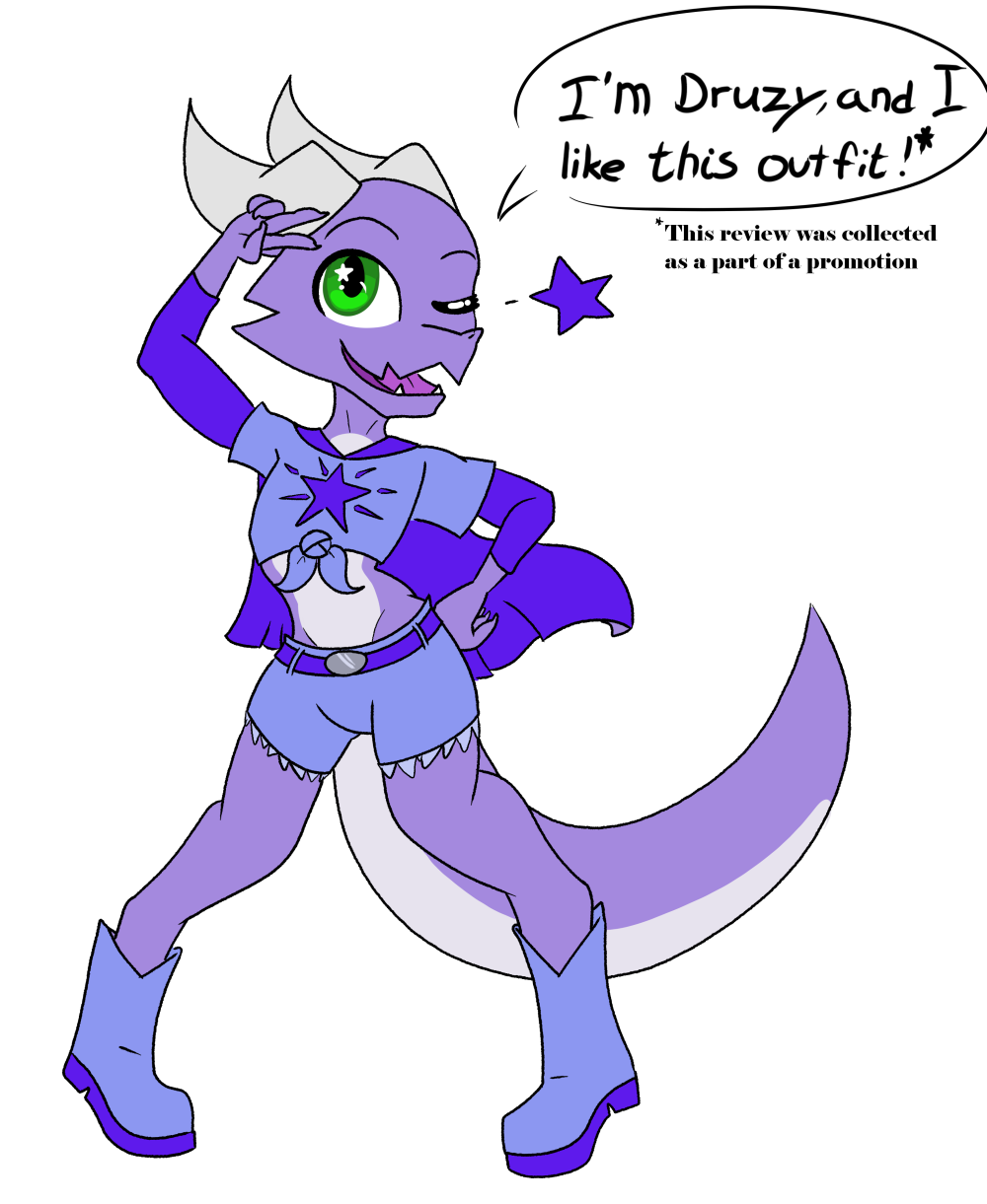 Click to change the View Druzy picks an outfit