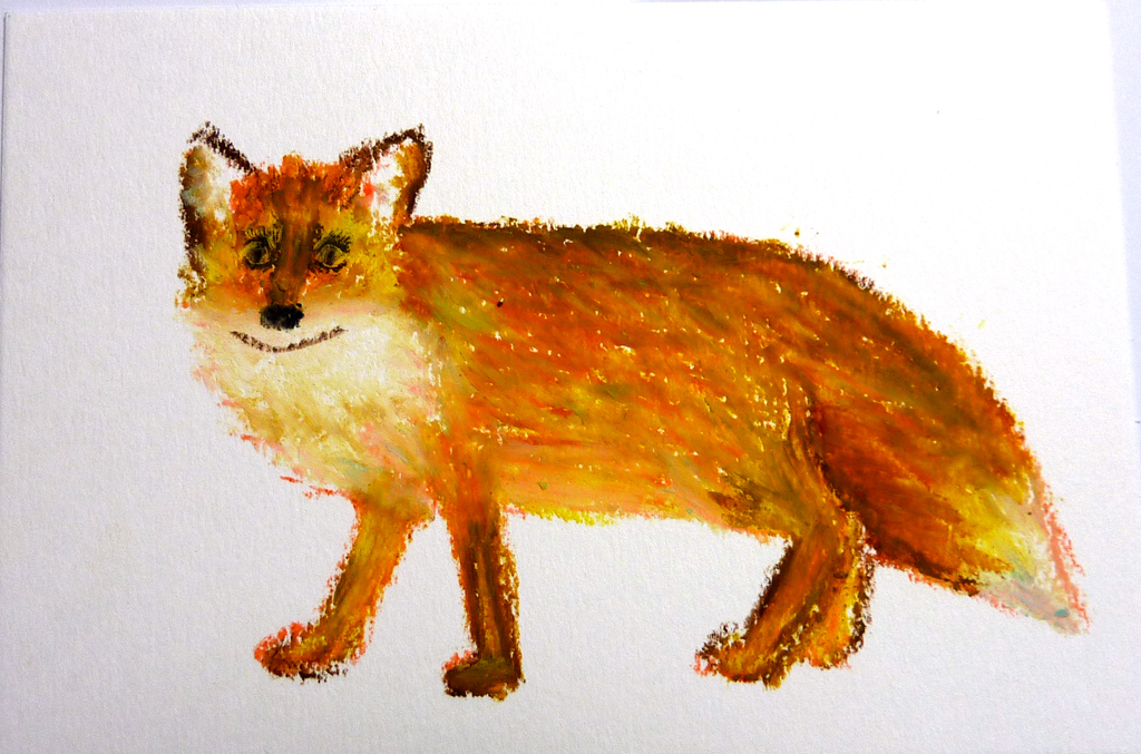 crayon fox