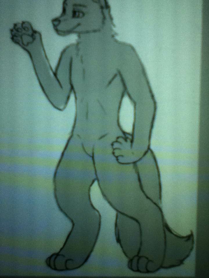 Click to change the View Kuro Yokai Full Body Sketch