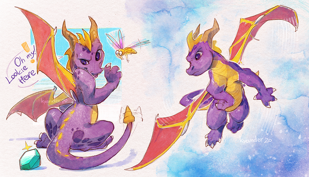 Click to change the View Spyro watercolors