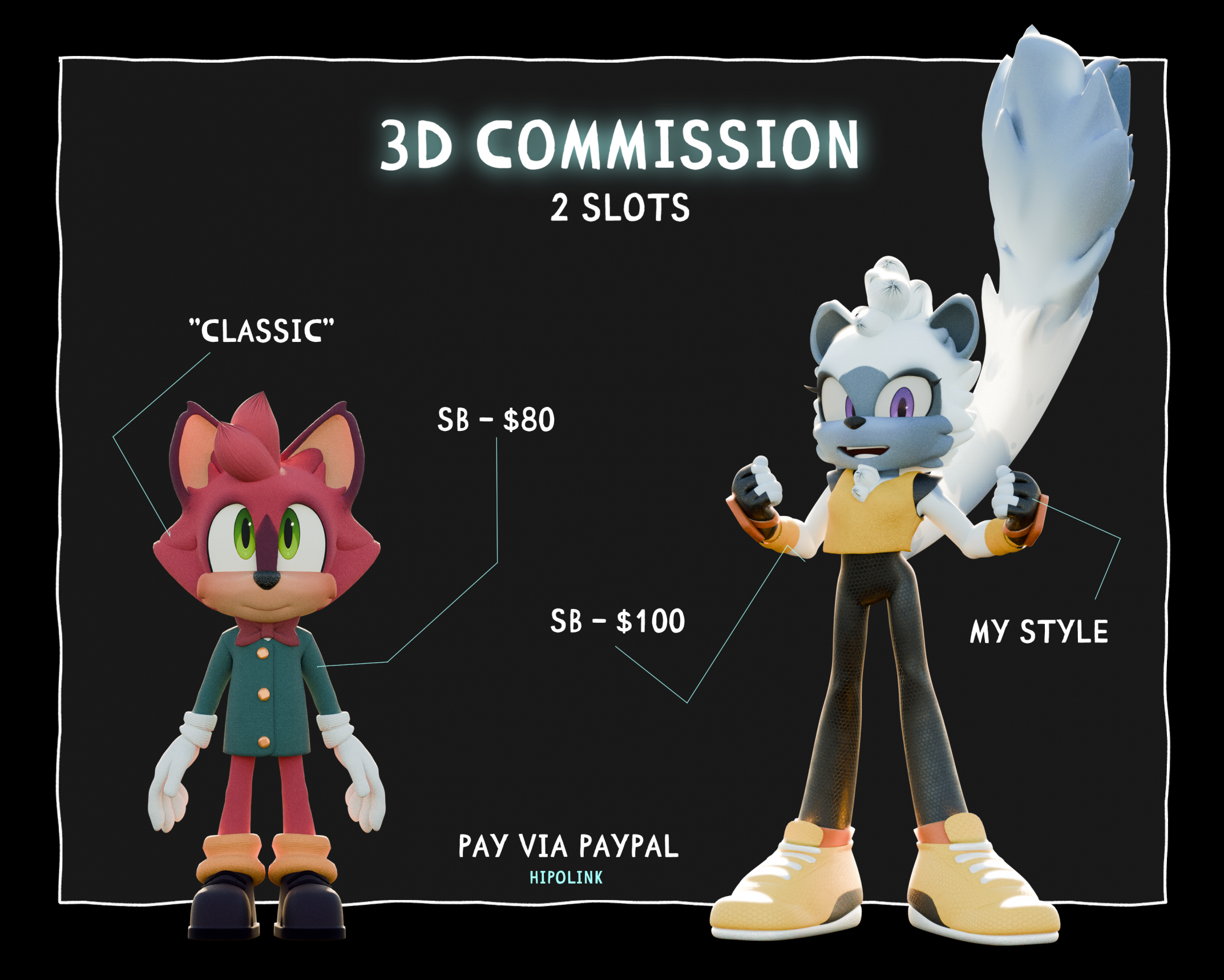 3D Commissions CLOSE [2 slots]