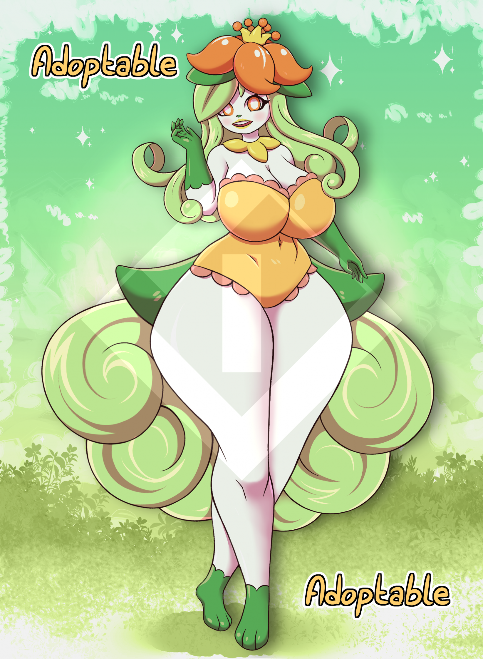 (OPEN $25) Vulpix x Lilligant Fusion