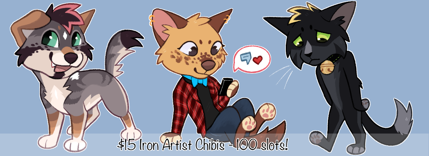Click to change the View Chibi doodle IRON ARTIST - Closed