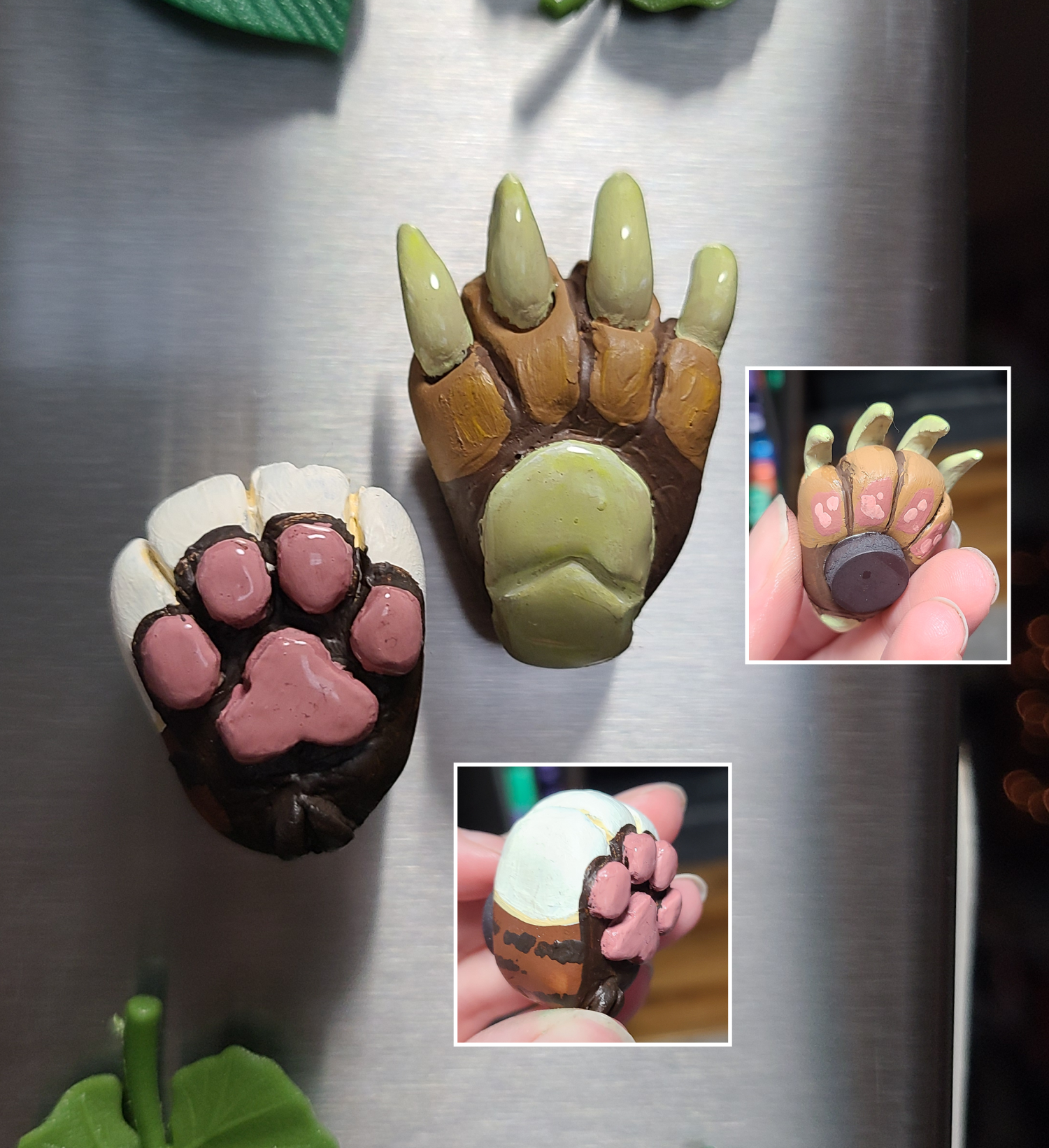 Click to change the View Fey and Percy paw magnets