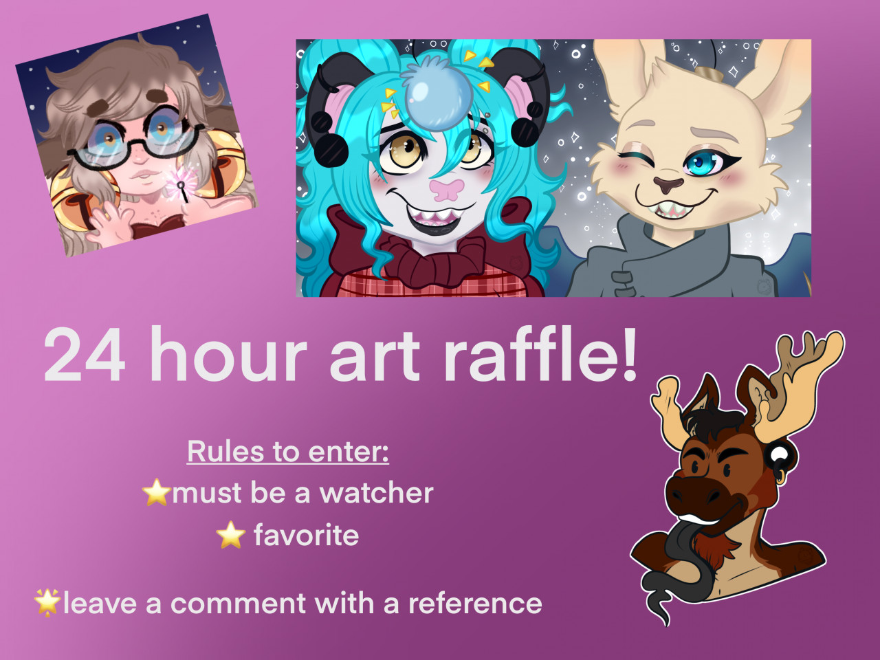 24 hour art raffle! -Closed