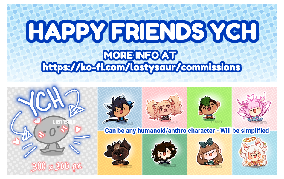 Click to change the View Happy Friends YCH