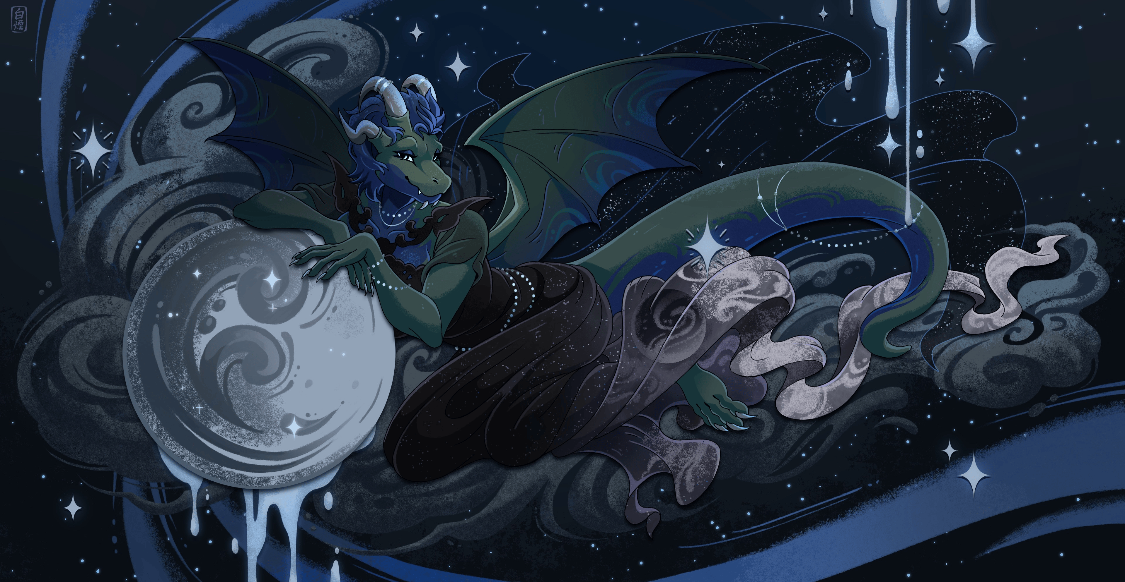 Click to change the View Luna Amongst the Stars