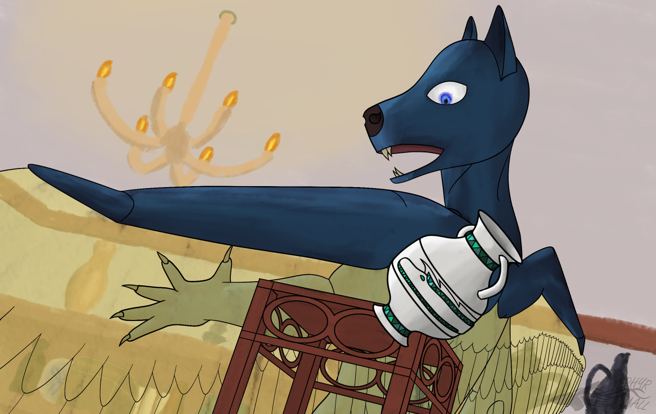 Click to change the View A Winged Wolf in a Glass Shop (NMA, AF2023)