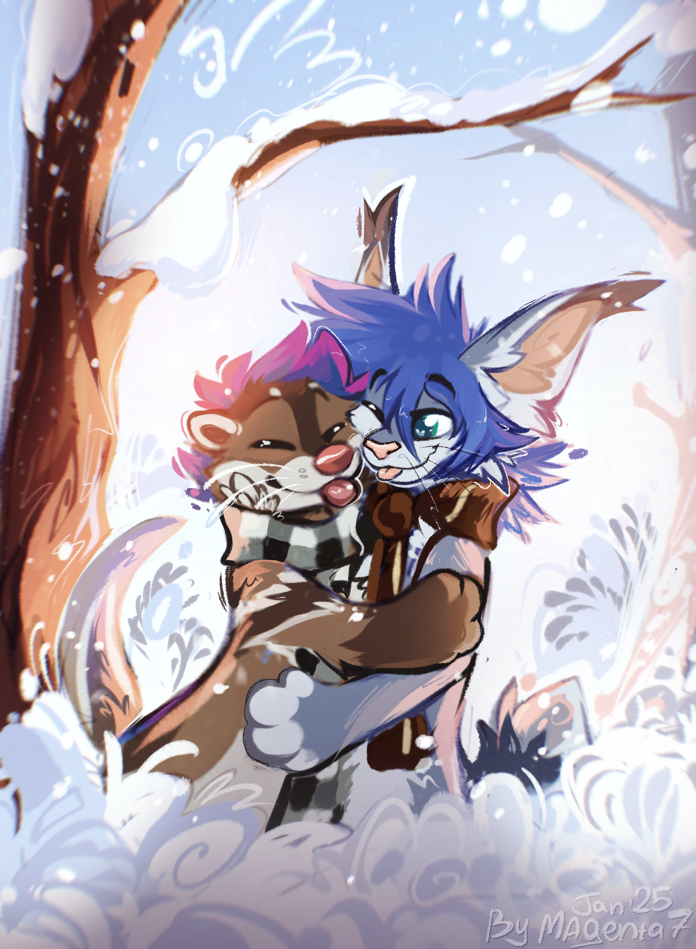 Winter hugs~