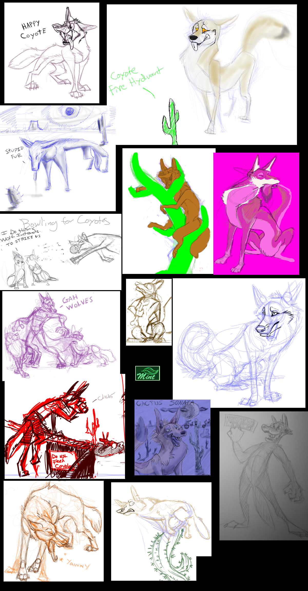 Click to change the View (OLD Doodle Tower) 2012 - 2014 Coyotes Are Immune to Cacti