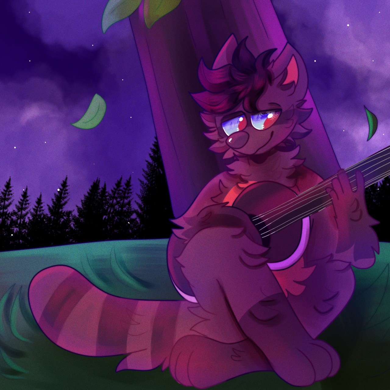 Click to change the View Audie Playing Guitar