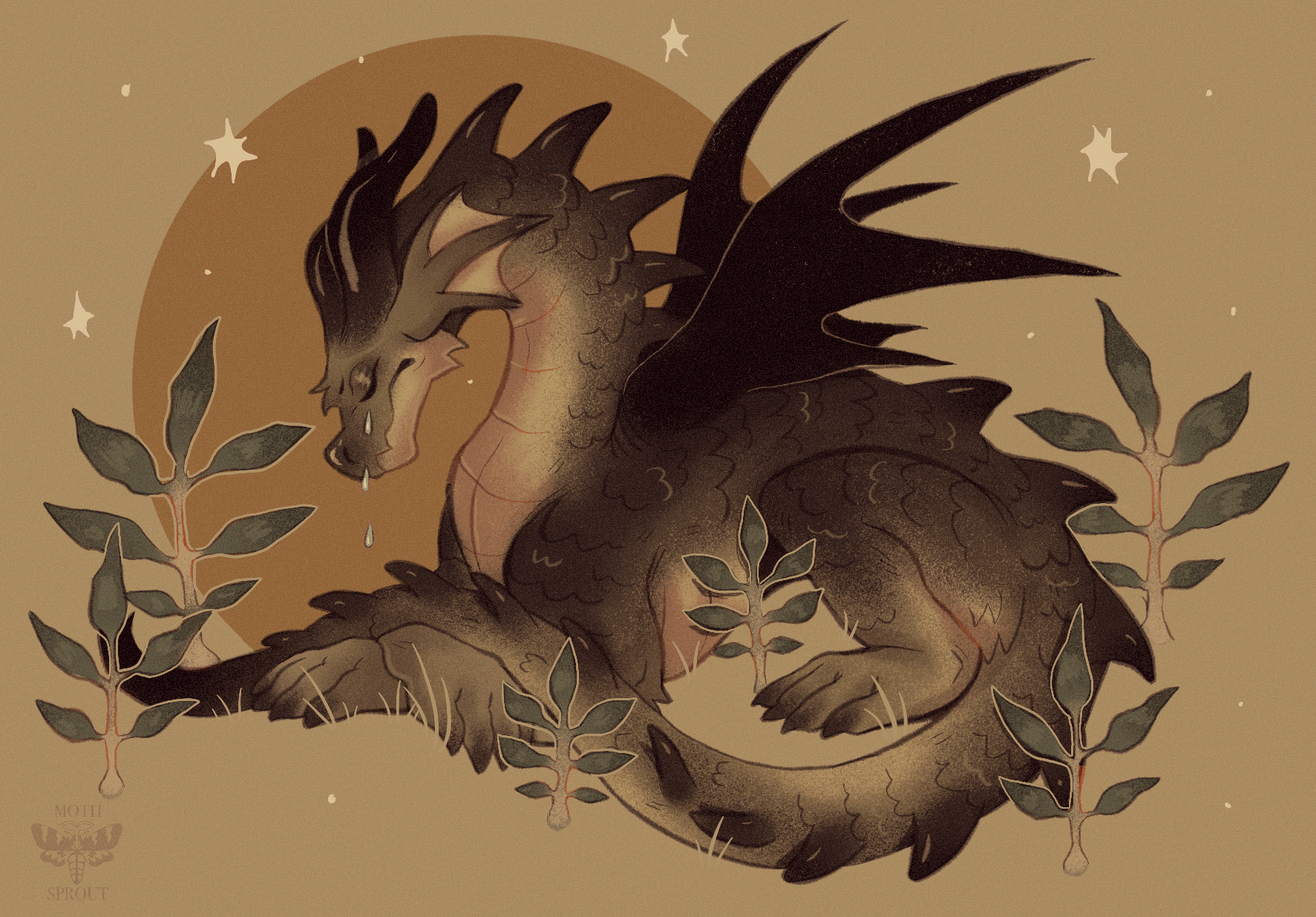 Sad little dragon