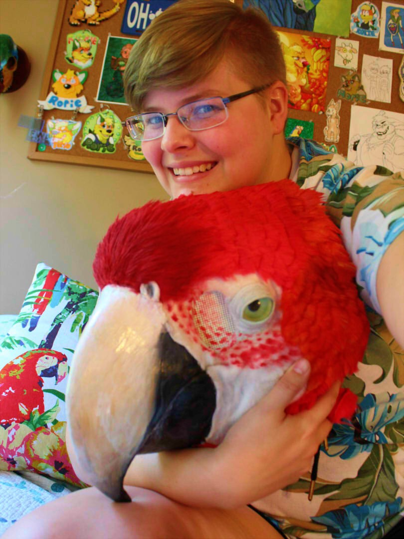 New Fursuit! Rocket the Macaw