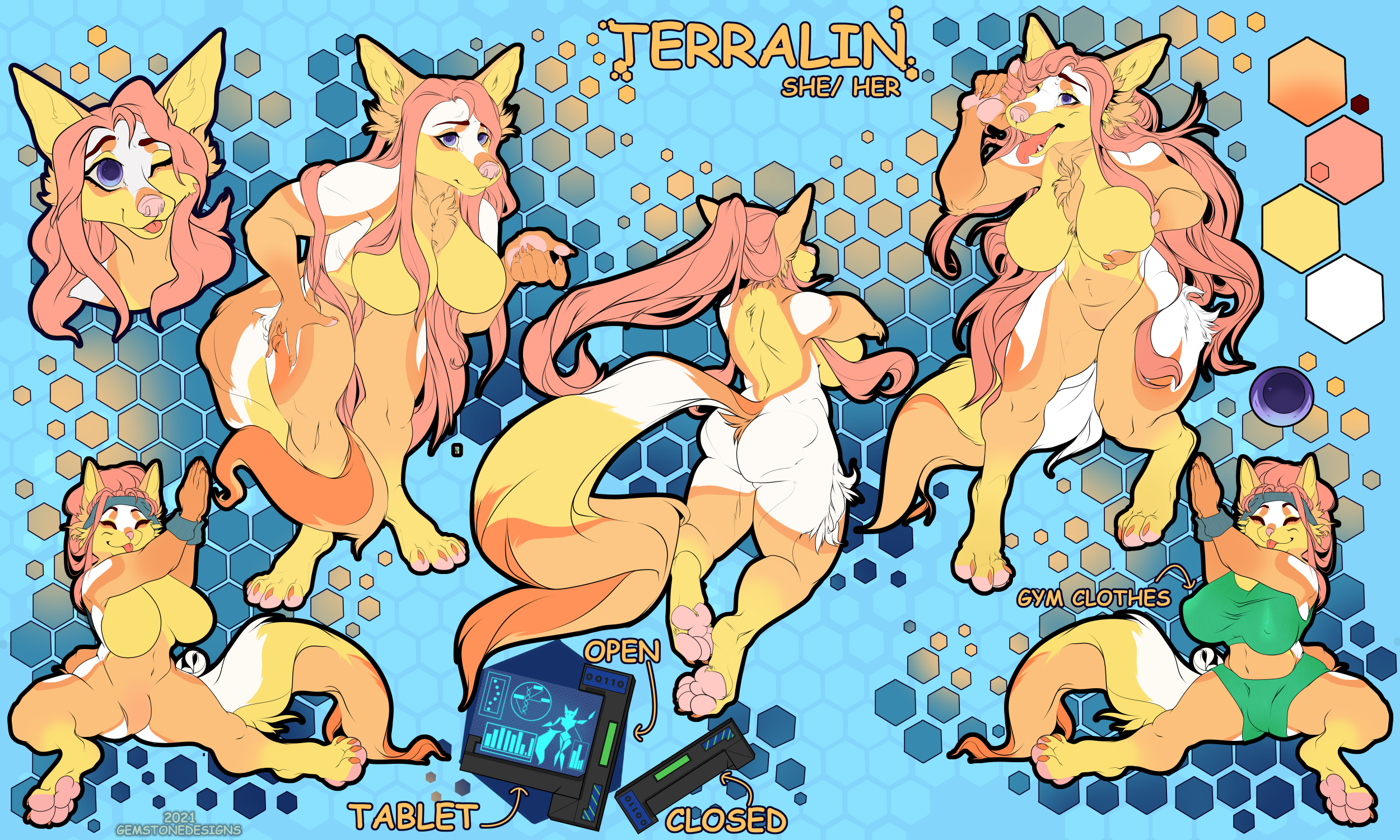 Reworked Terralin Ref Sheet SFW