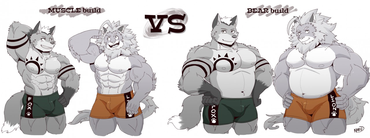 Muscle VS Bear By NaruEver Fur Affinity Dot Net