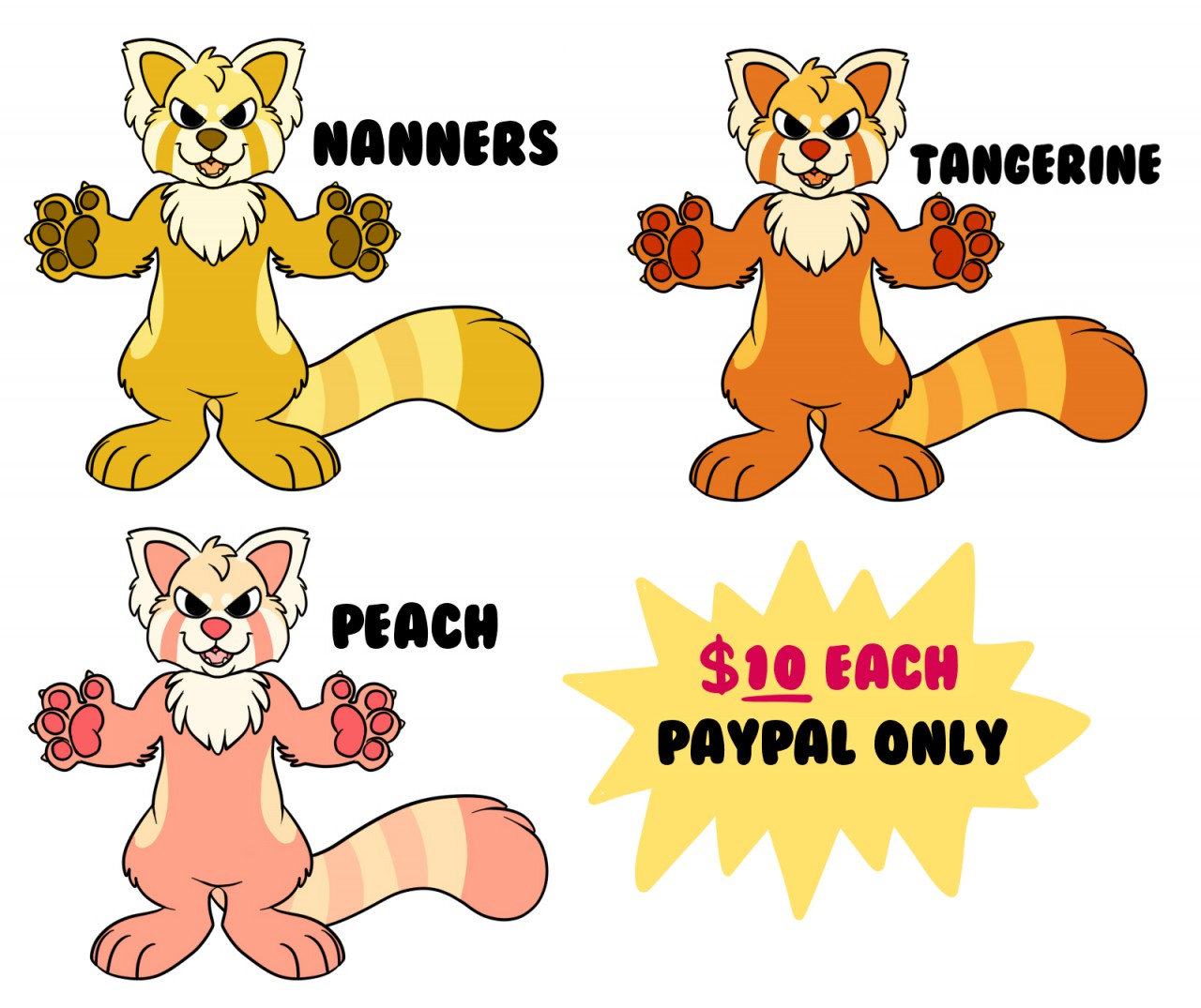 Click to change the View $10 ADOPTABLES