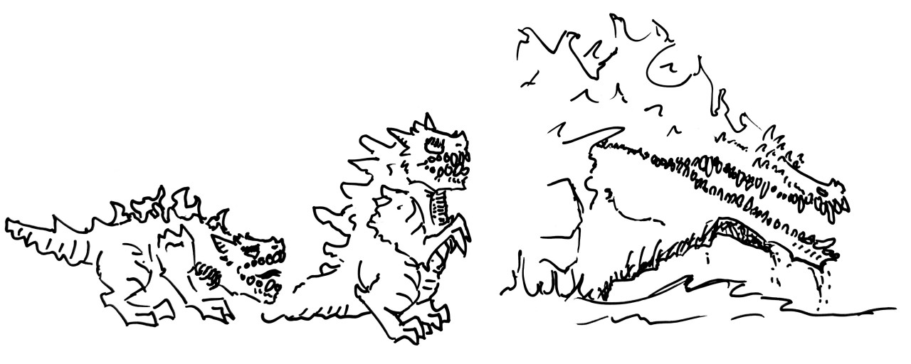 Click to change the View Godzillas