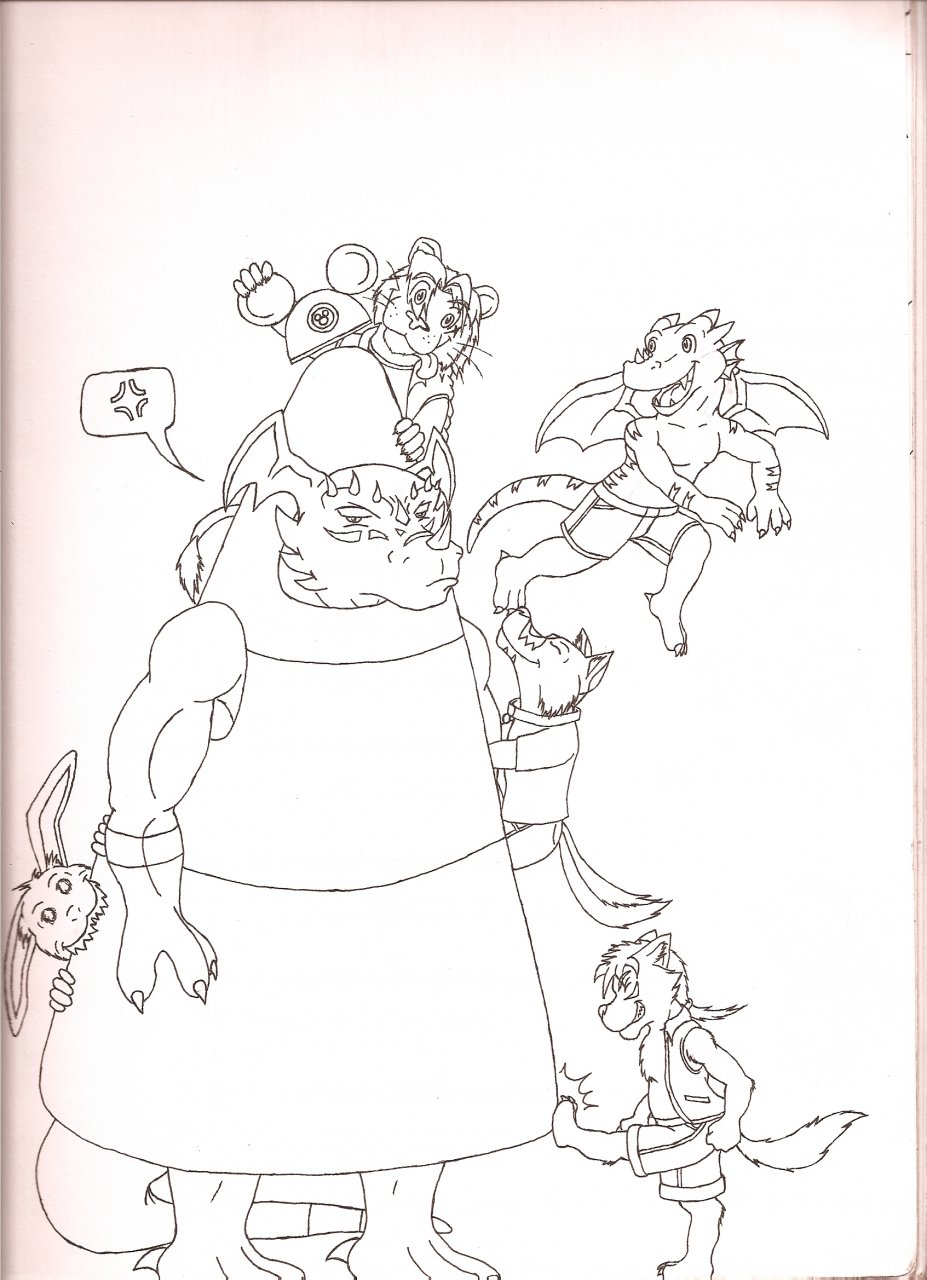 Click to change the View 5 Little Terrors and a Digimon