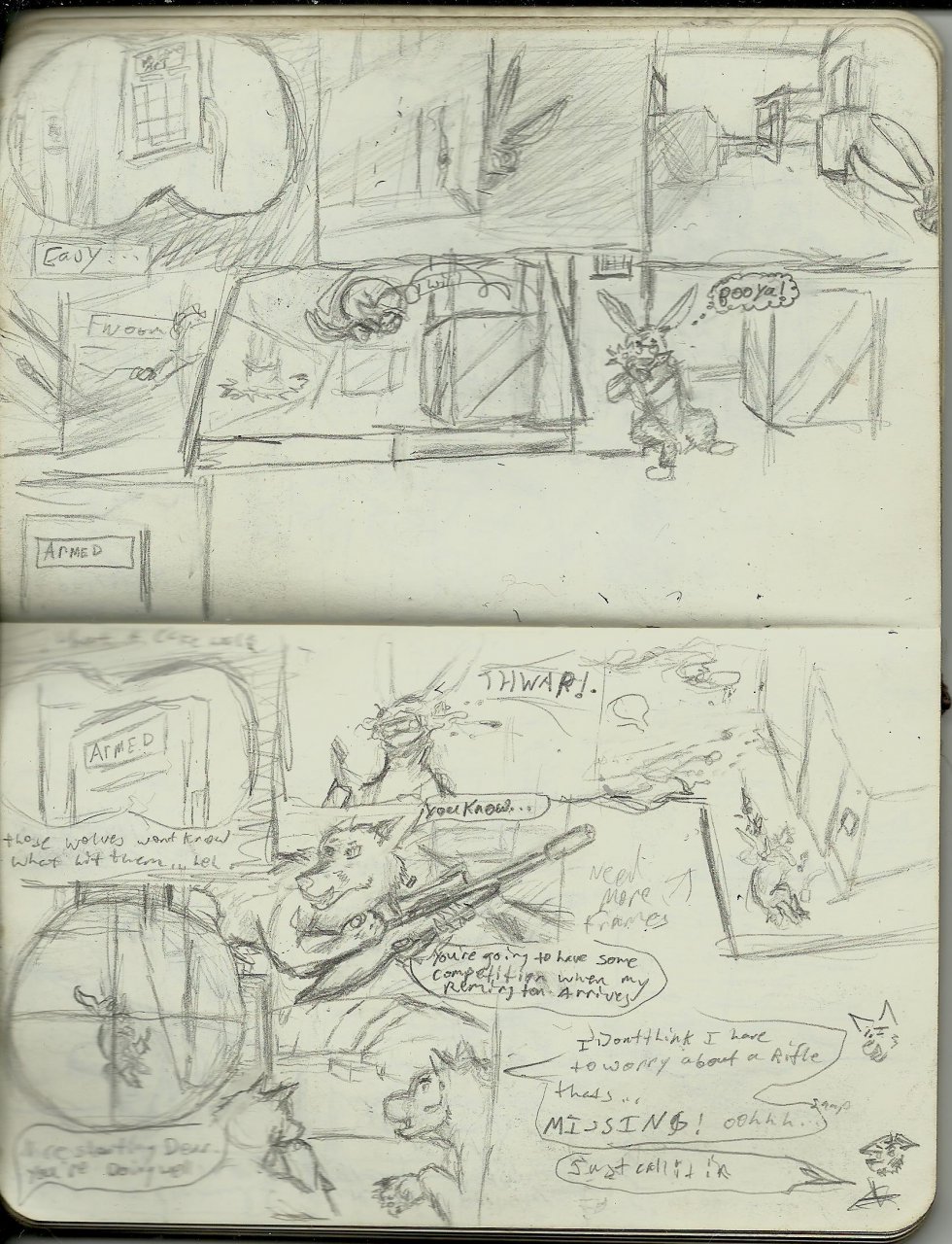 Wolves with guns Chapter 2 Overwatch roughs pg1-2