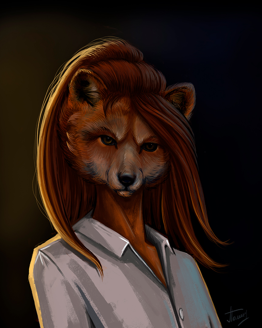 Click to change the View Fox portrait