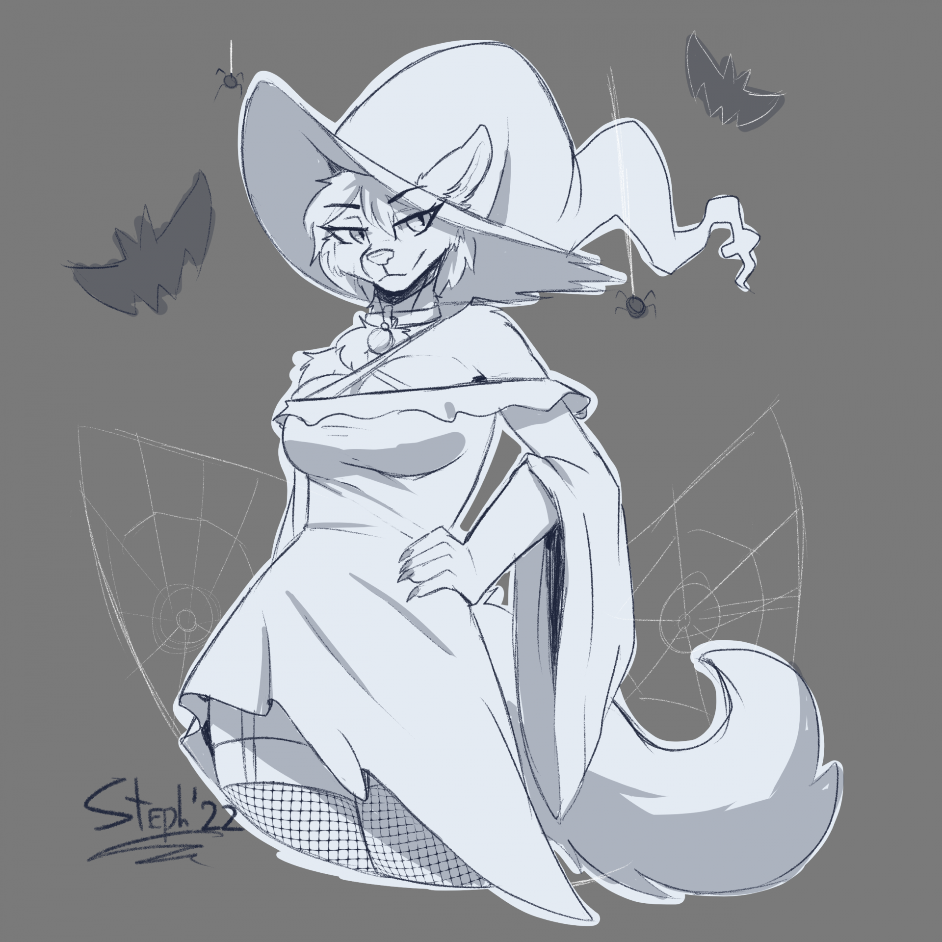 LotusGoatess - Witchy Wuff sketch