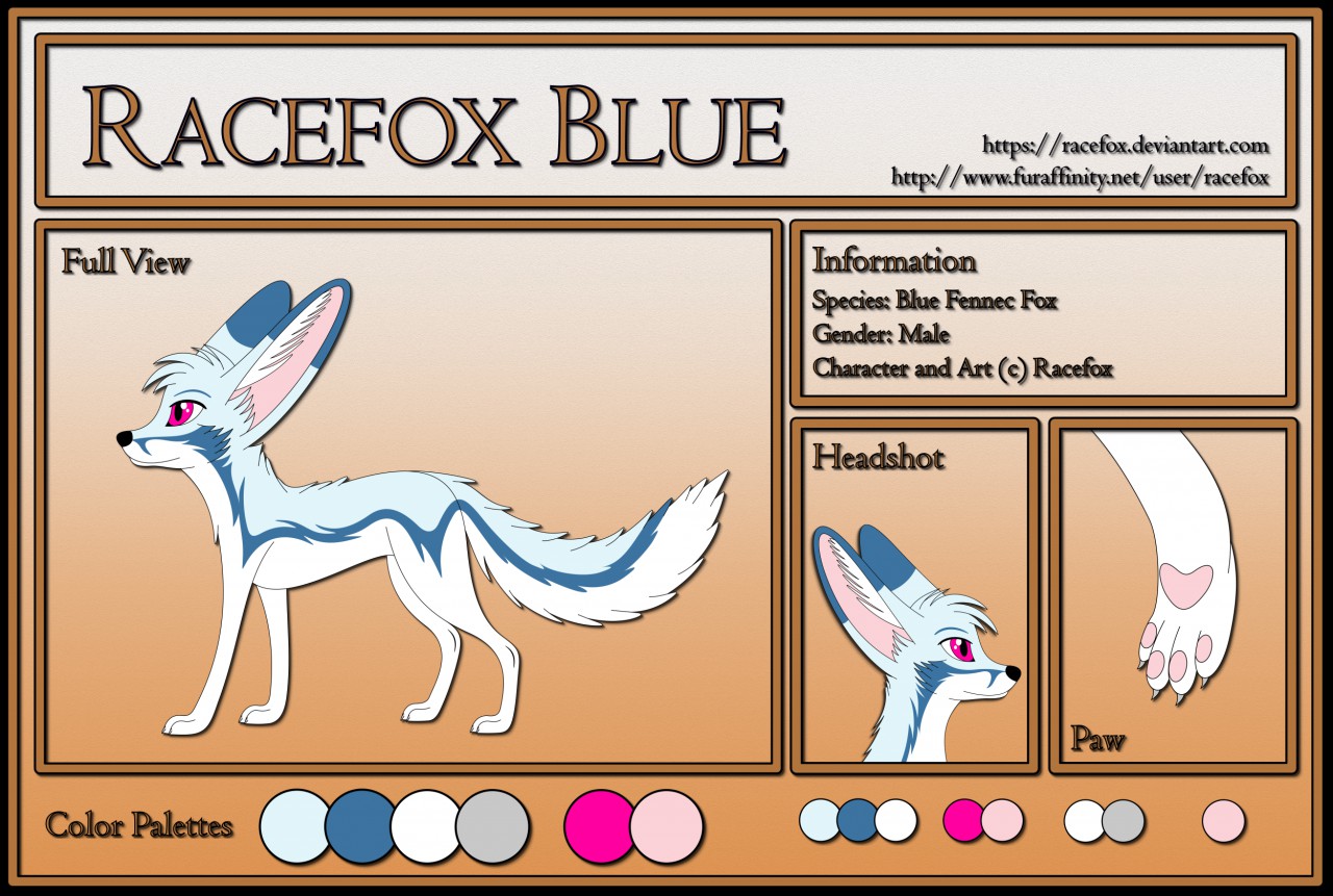 Racefox Reference Sheet