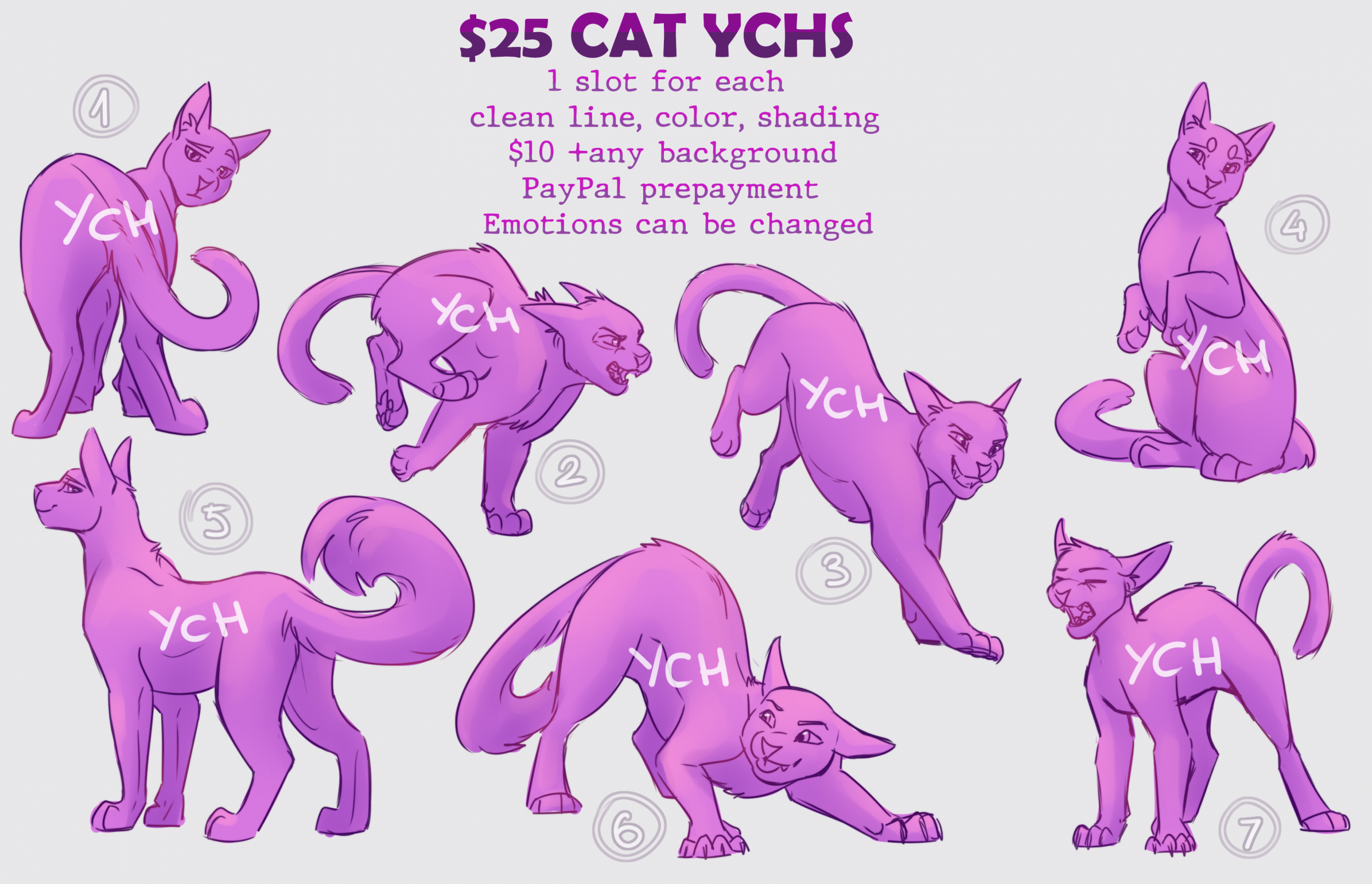 Cat YCHs|OPEN