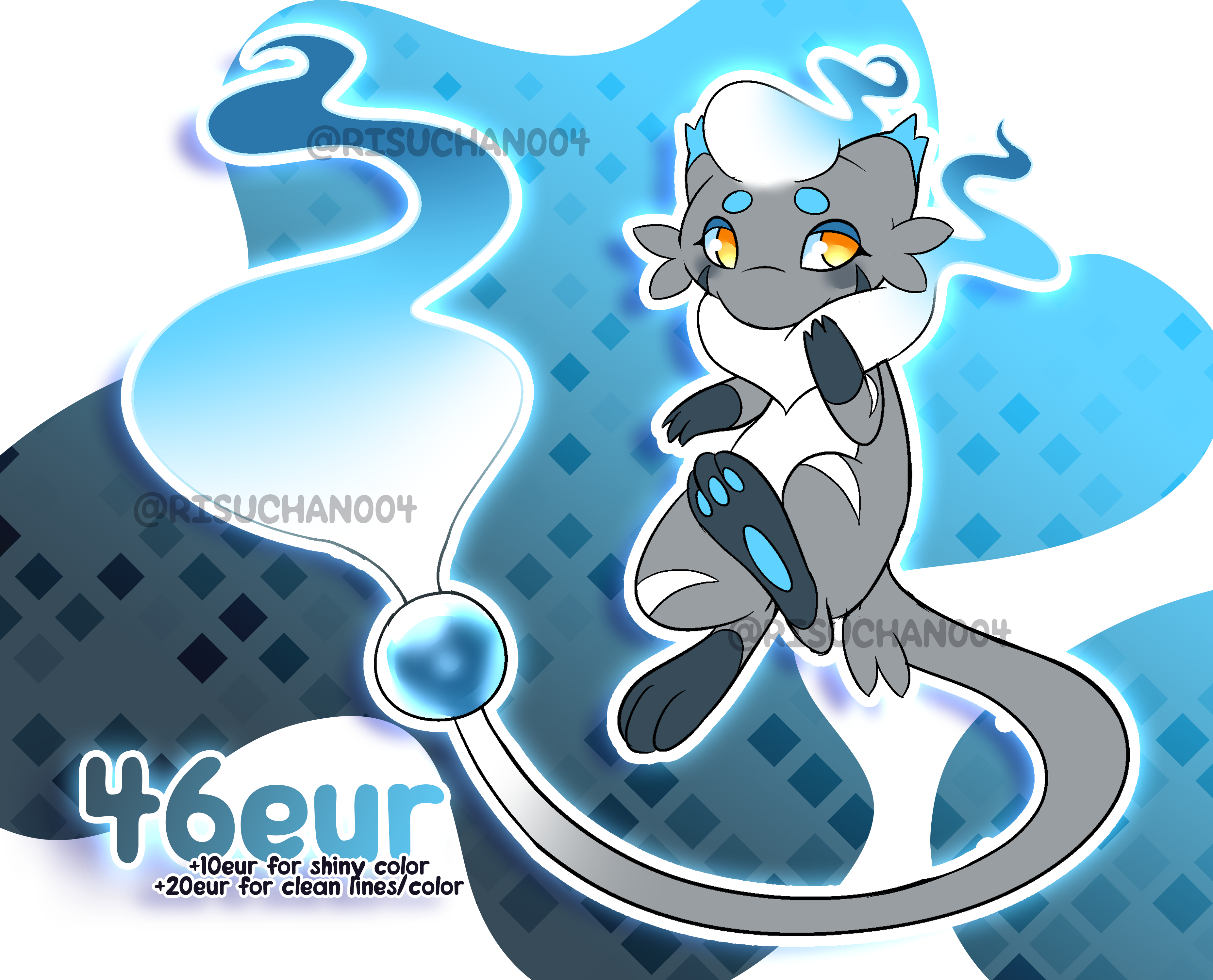 ☄️ CLOSED - Mew x Hisuian Zorua FUSION ADOPT