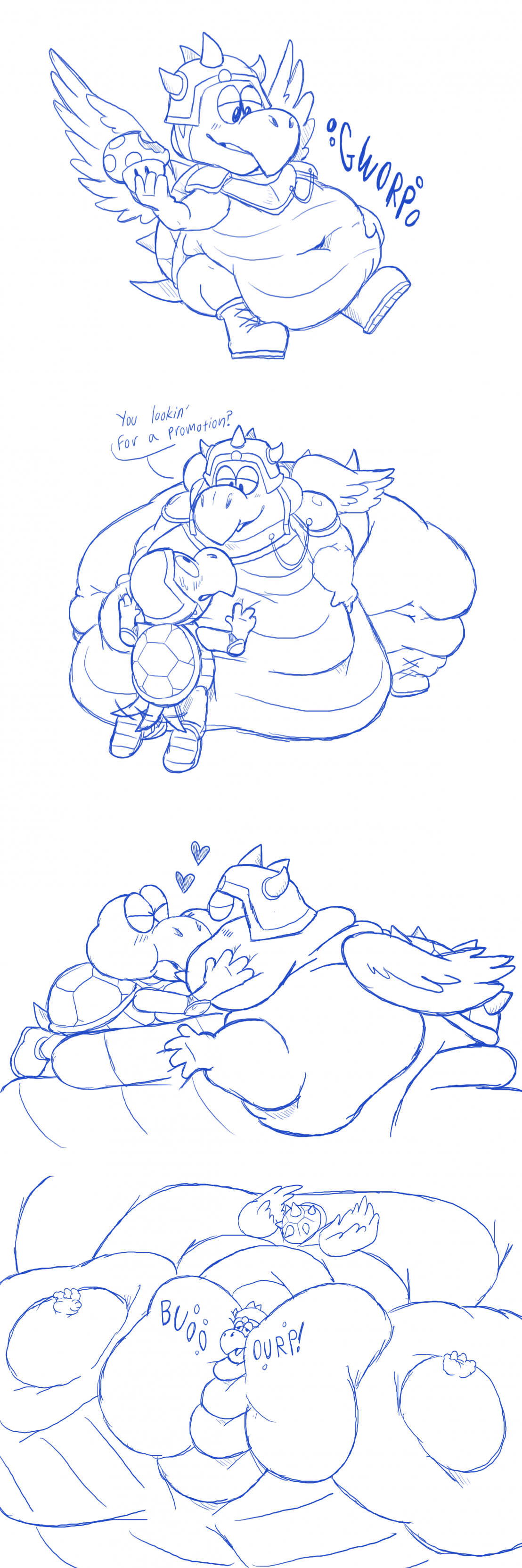 Koopas kissing idk