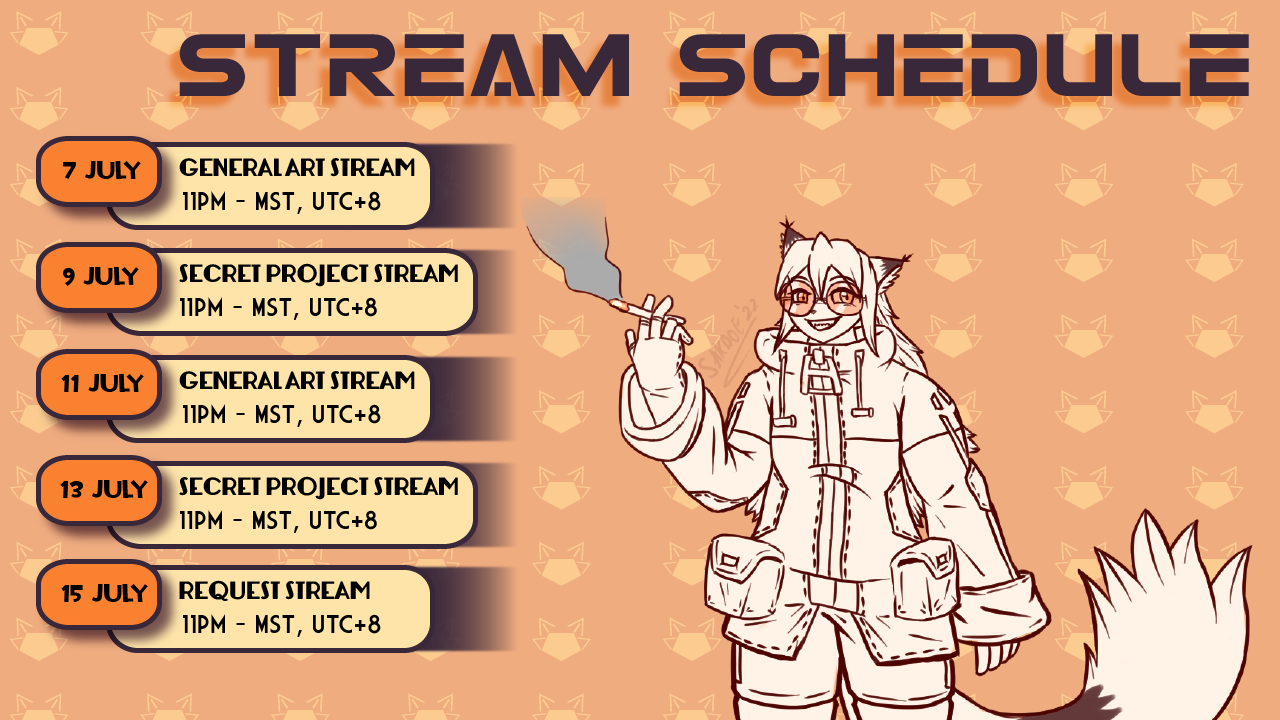 stream schedule 7 - 15 july