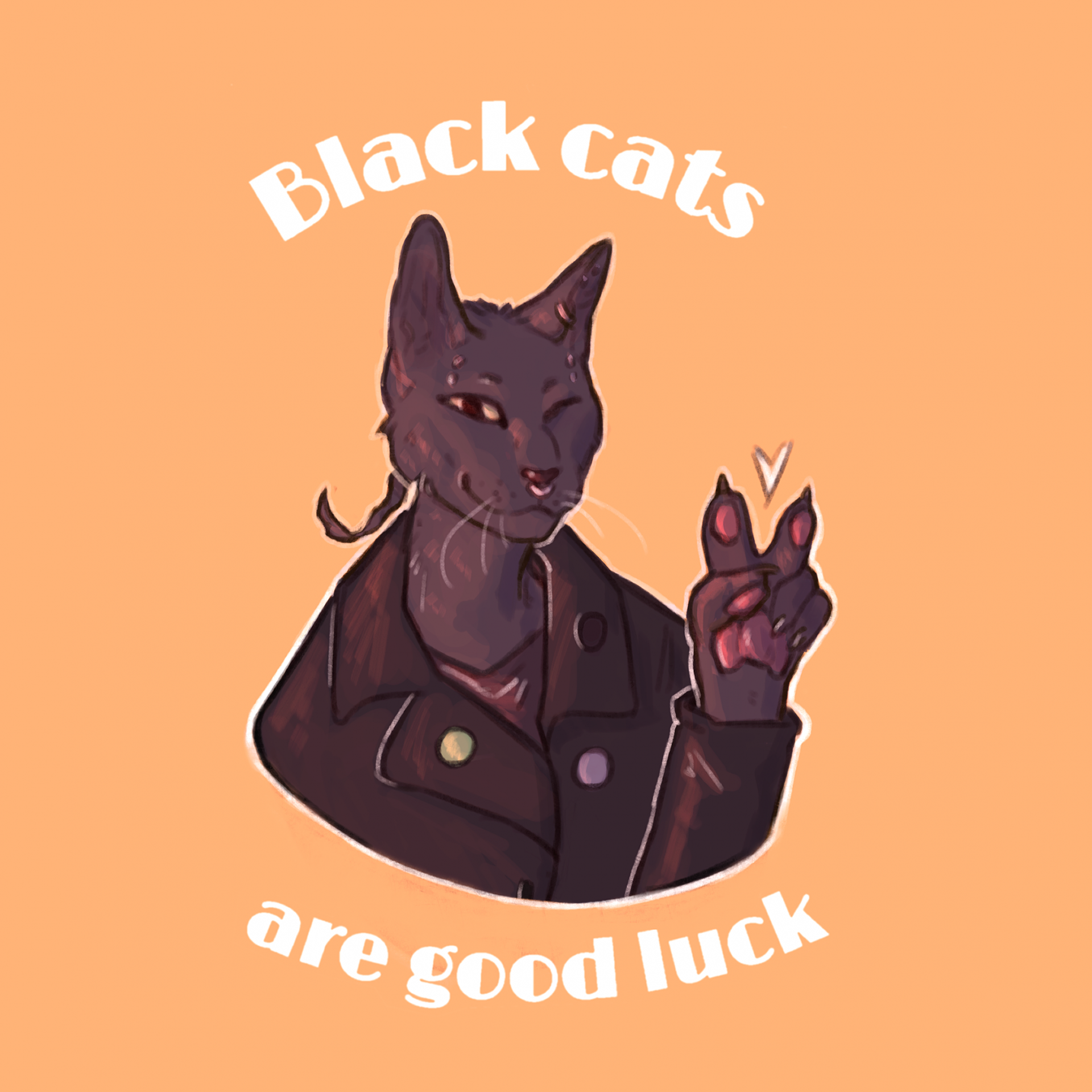 Black cats are good luck