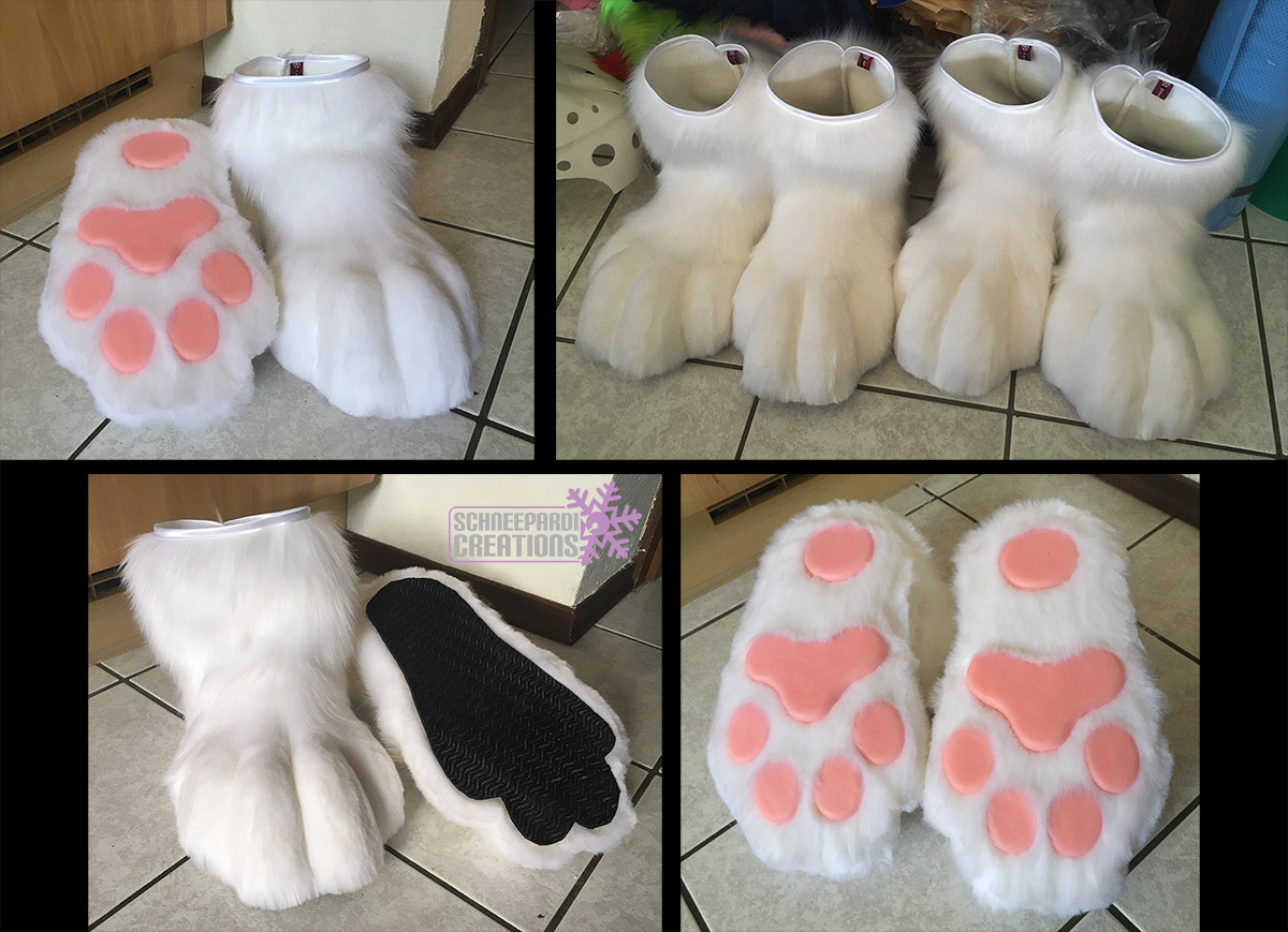 Finished indoor and outdoor feetpaws