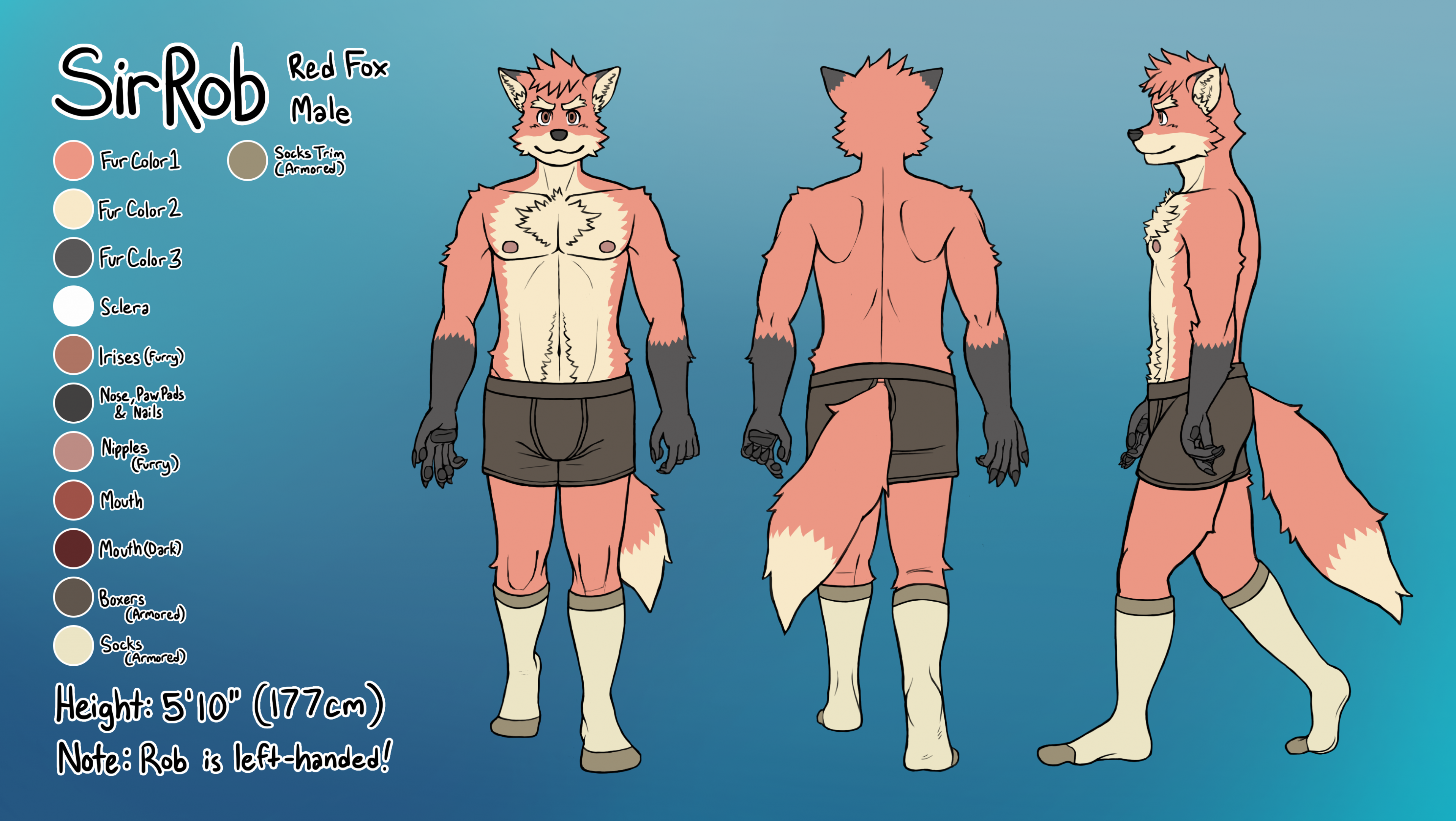 SirRob Ref Sheet - Furry Armored: Layer 1