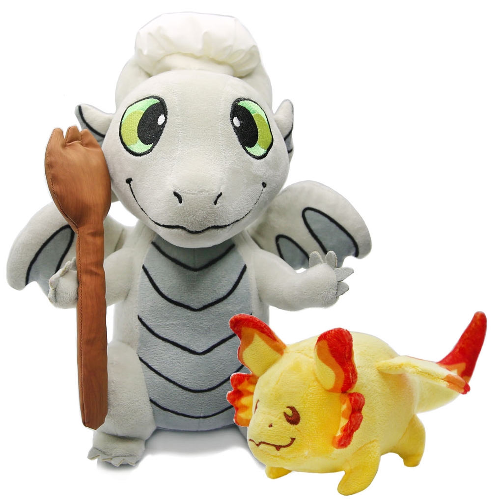 Chef Merfle and Flamey Plushie Bundle