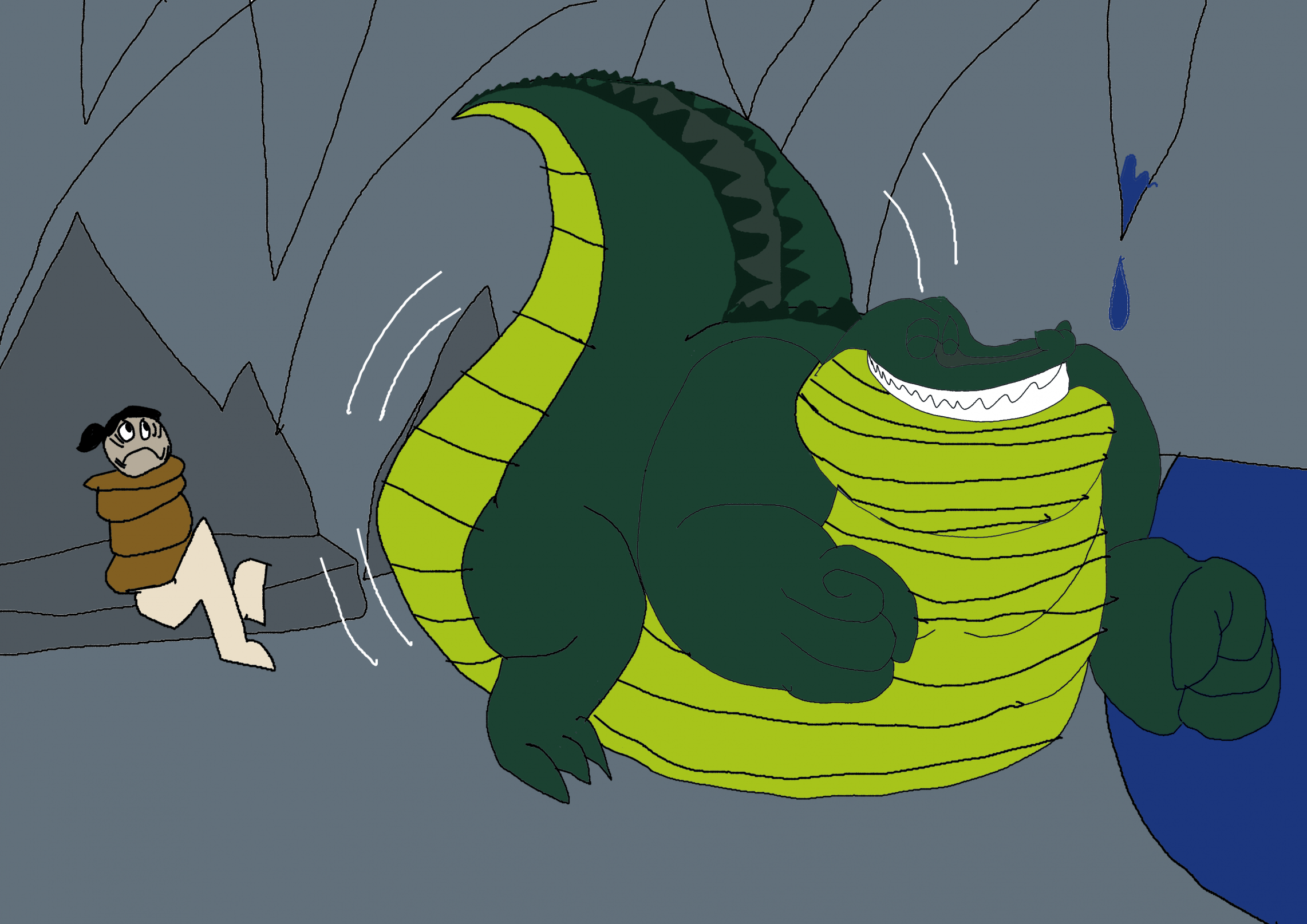 Click to change the View the booty shaking gator