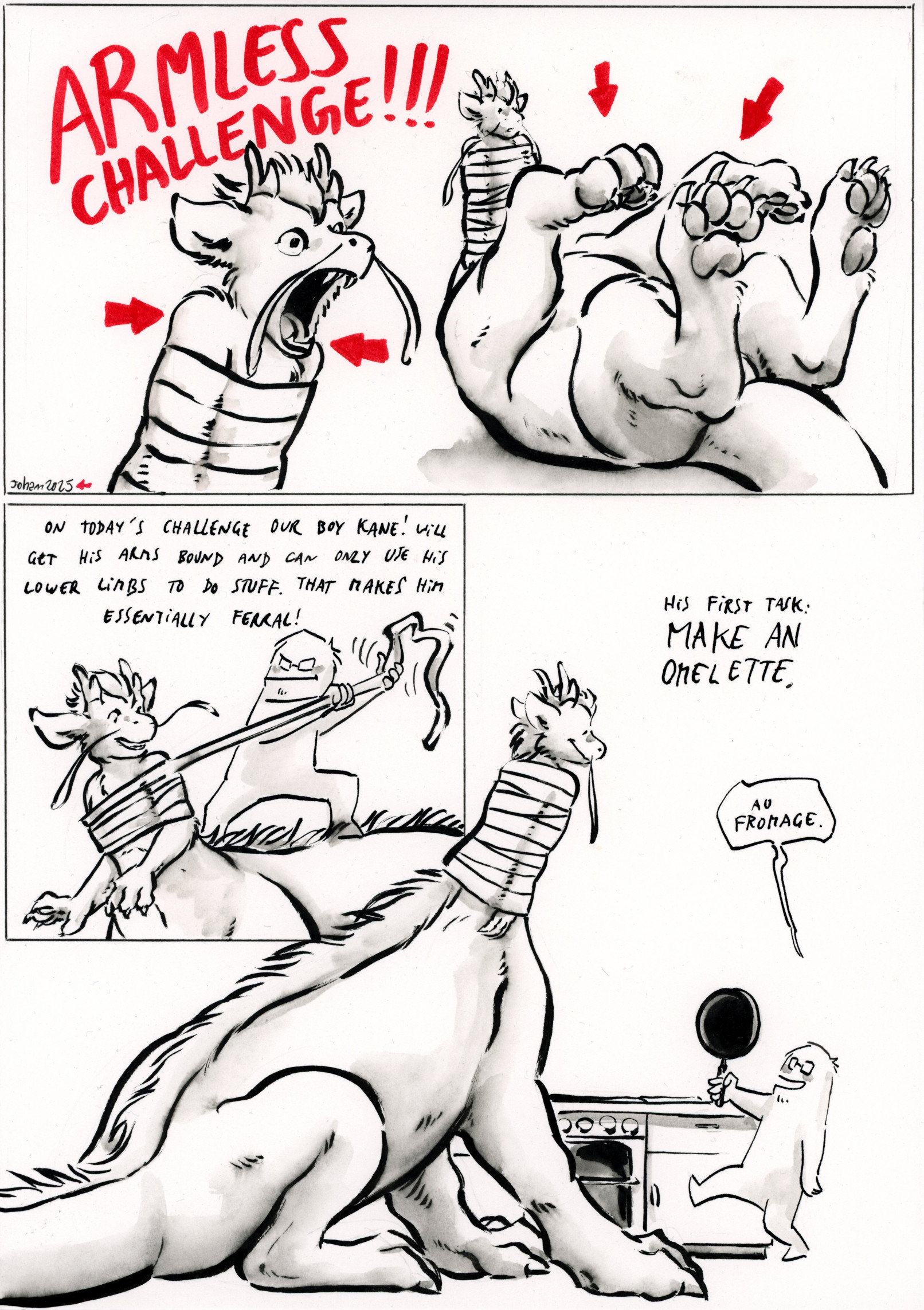 Click to change the View Feral youtube challenge (1/4 commission, by Cervelet)