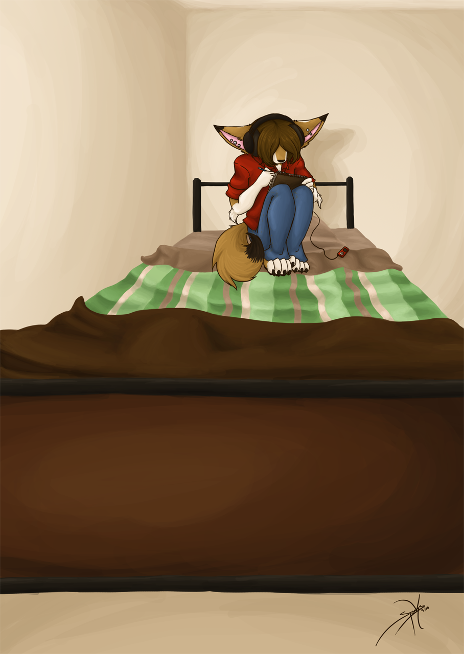 Click to change the View Sketching on the Bed