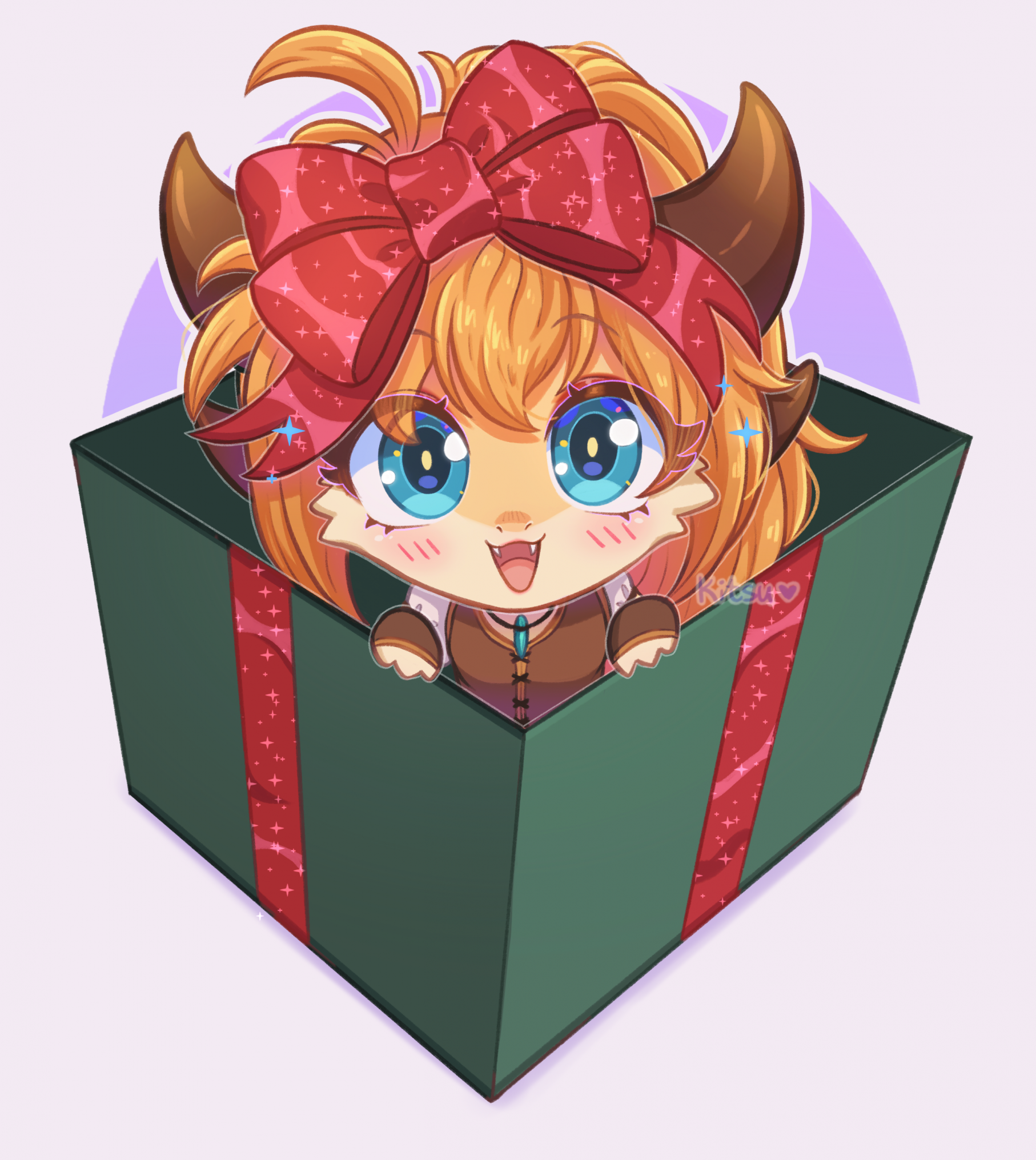 Christmas Chibi YCH Commission 2