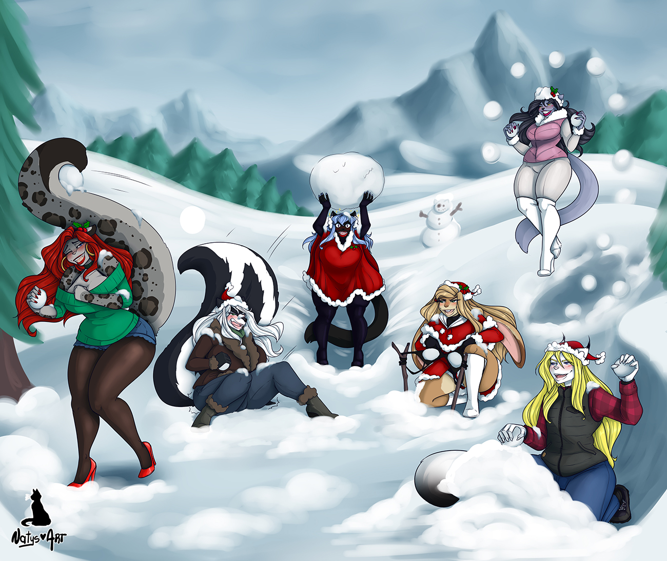 Click to change the View Xmas Snowball Fight, by Natys